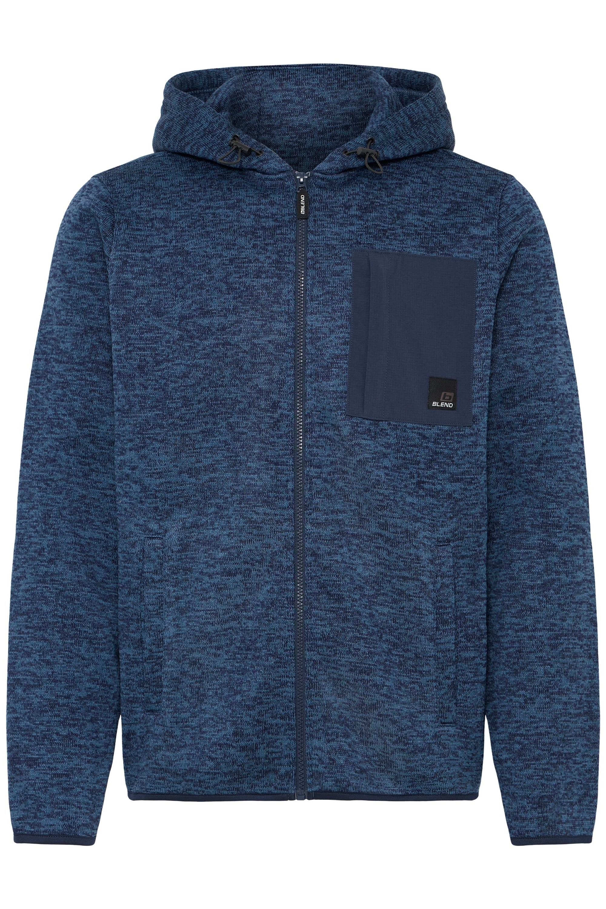 Blend Cardigan "BHMMelfex", Gemütliche Fleecejacke mit Taschen und Kapuze günstig online kaufen