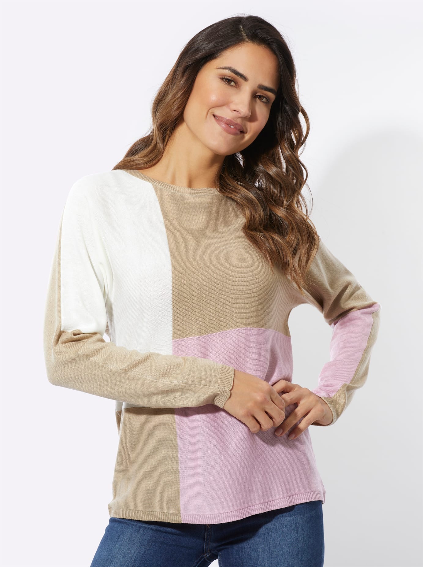 Classic Basics Rundhalspullover "Langarm-Pullover" günstig online kaufen