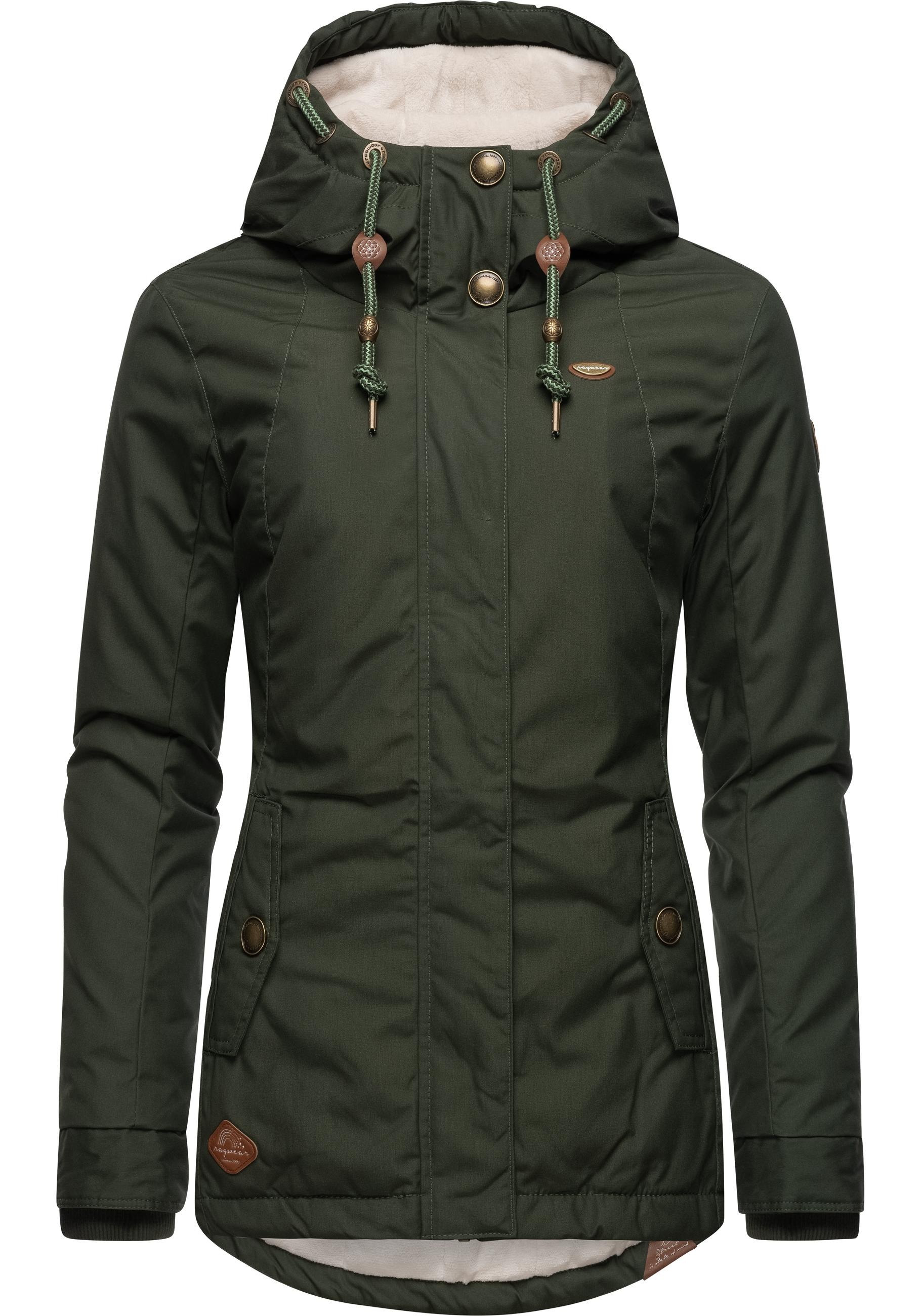 Ragwear Winterjacke "Monade" mit Kapuze Damen Winterparka mit Kapuze und m. Fleece gefüttert