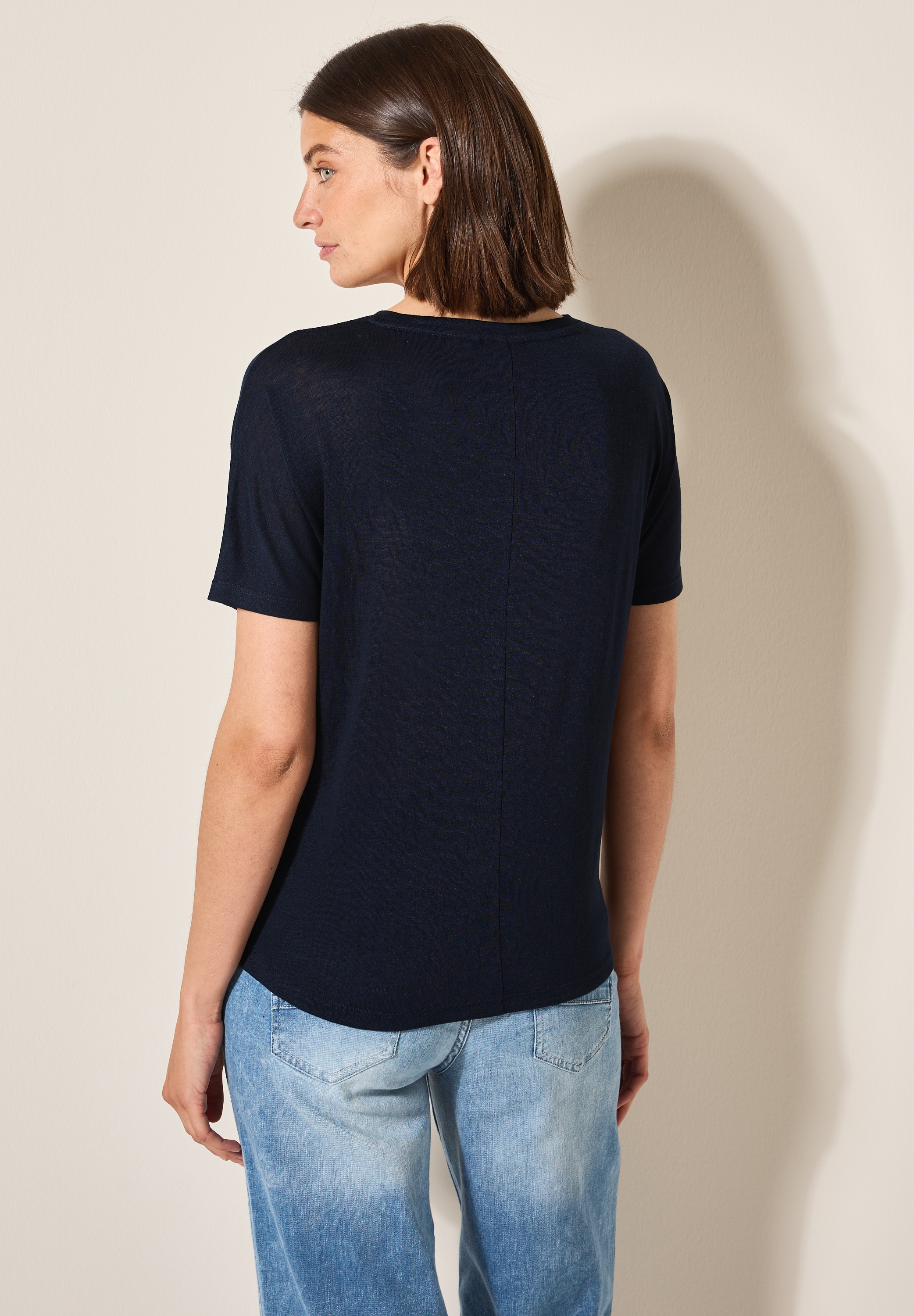 Cecil Print-Shirt, mit U-Boot-Ausschnitt