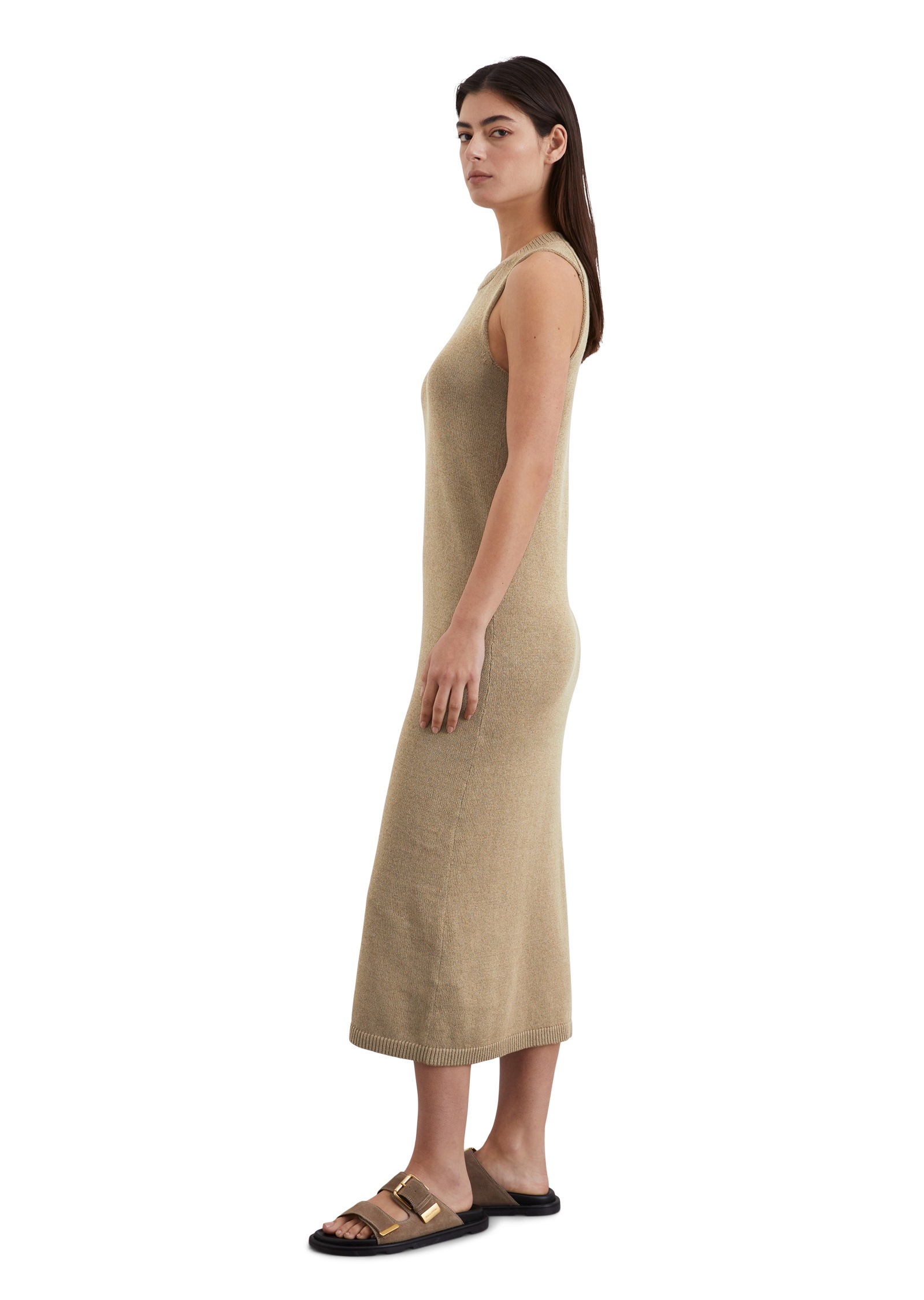 Marc O'Polo Strickkleid »aus Bio-Baumwolle-Leinen-Mix«