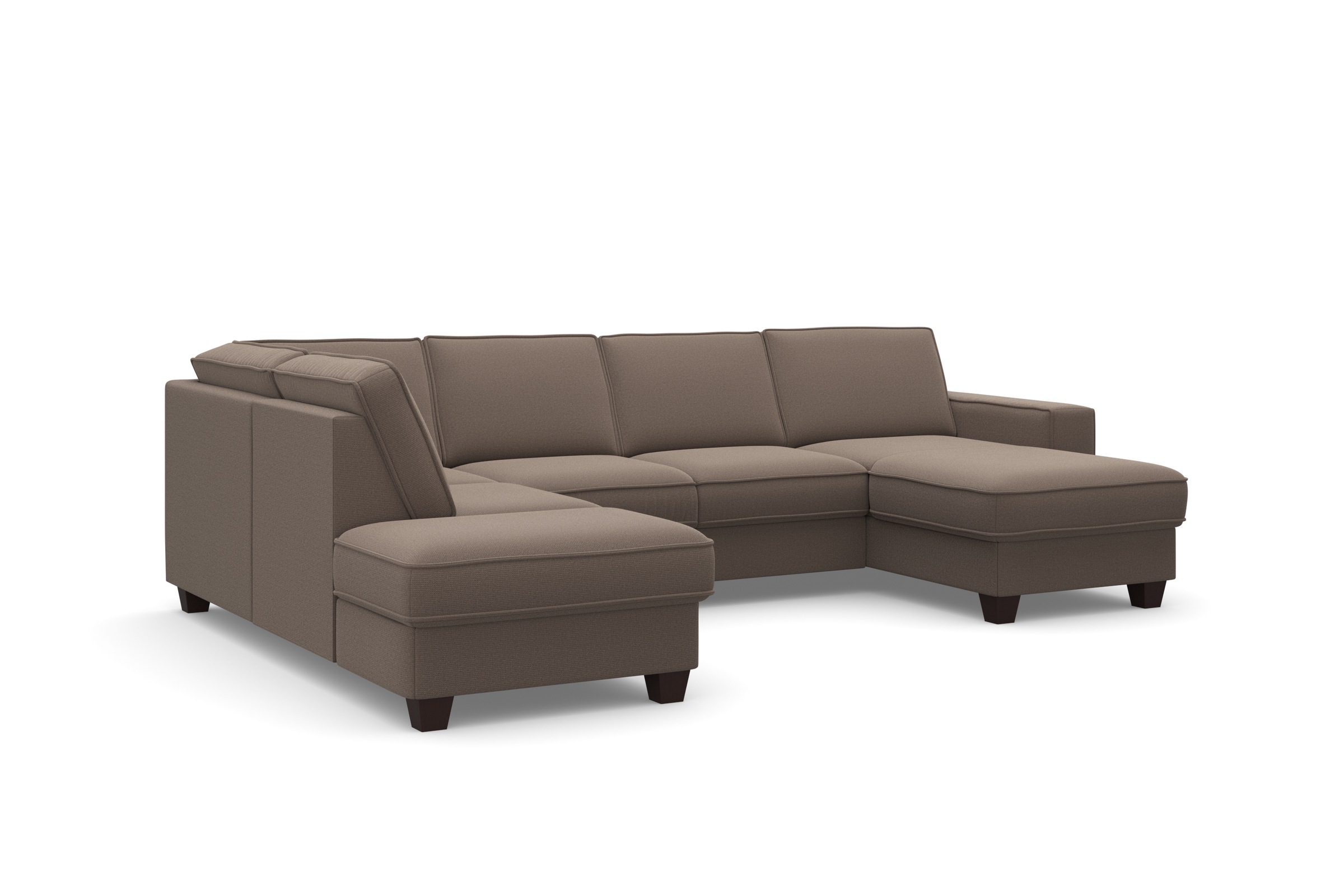 Home Affaire Wohnlandschaft County U-Form Taupe 5