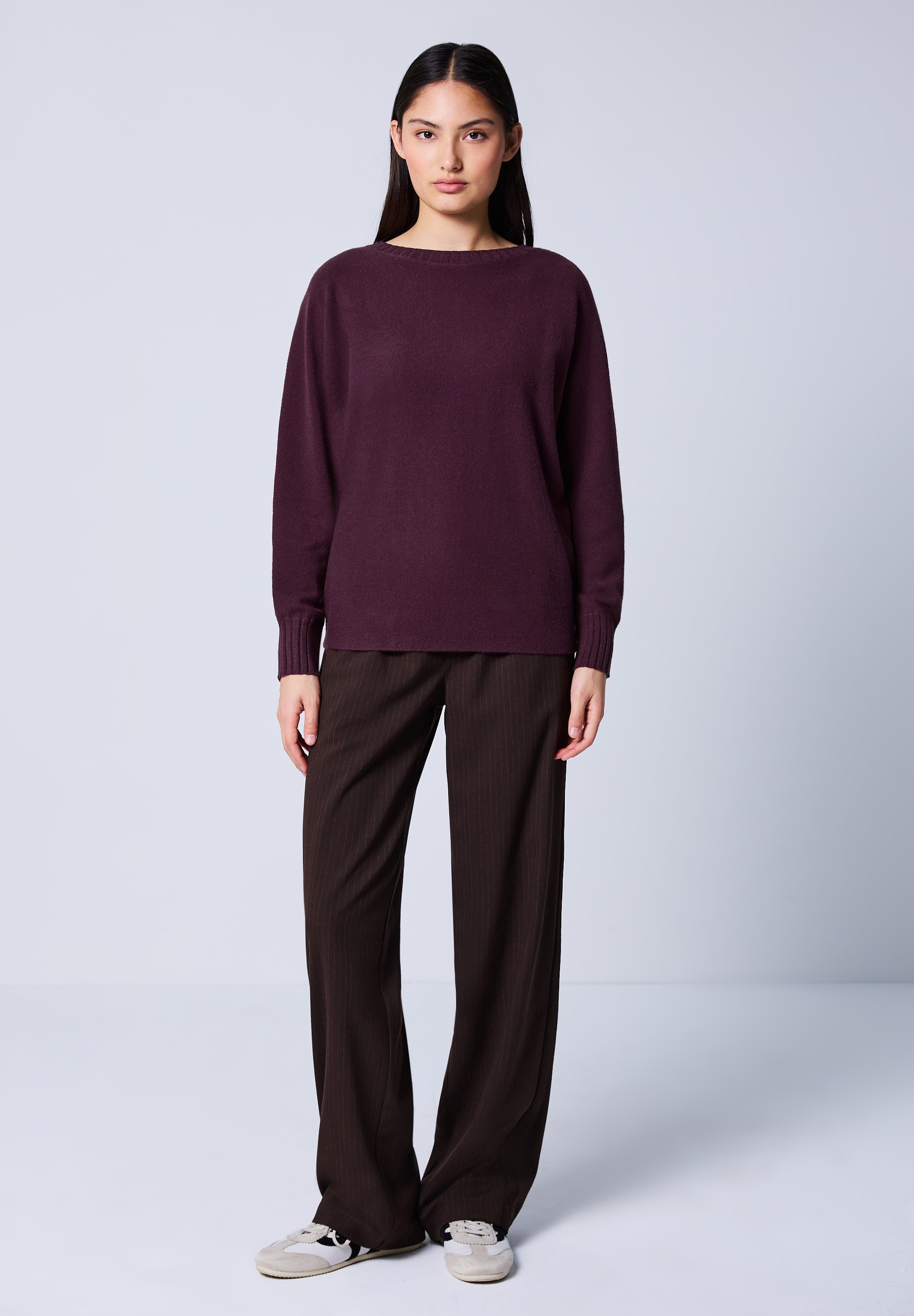 Street One Studio Knit Pullover Royal Plum 42 3
