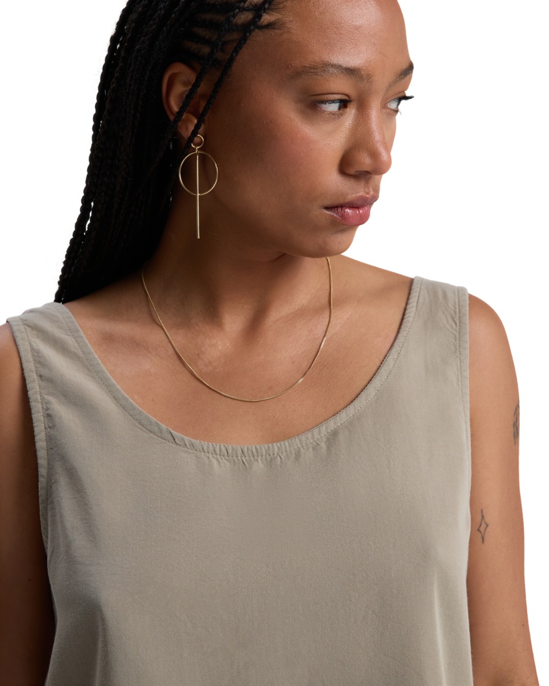 Tanktop QUIKSILVER "Vista", Damen, Gr. XS, seneca rock, Obermaterial: 100% Lyocell;, Tops Tanktop 3