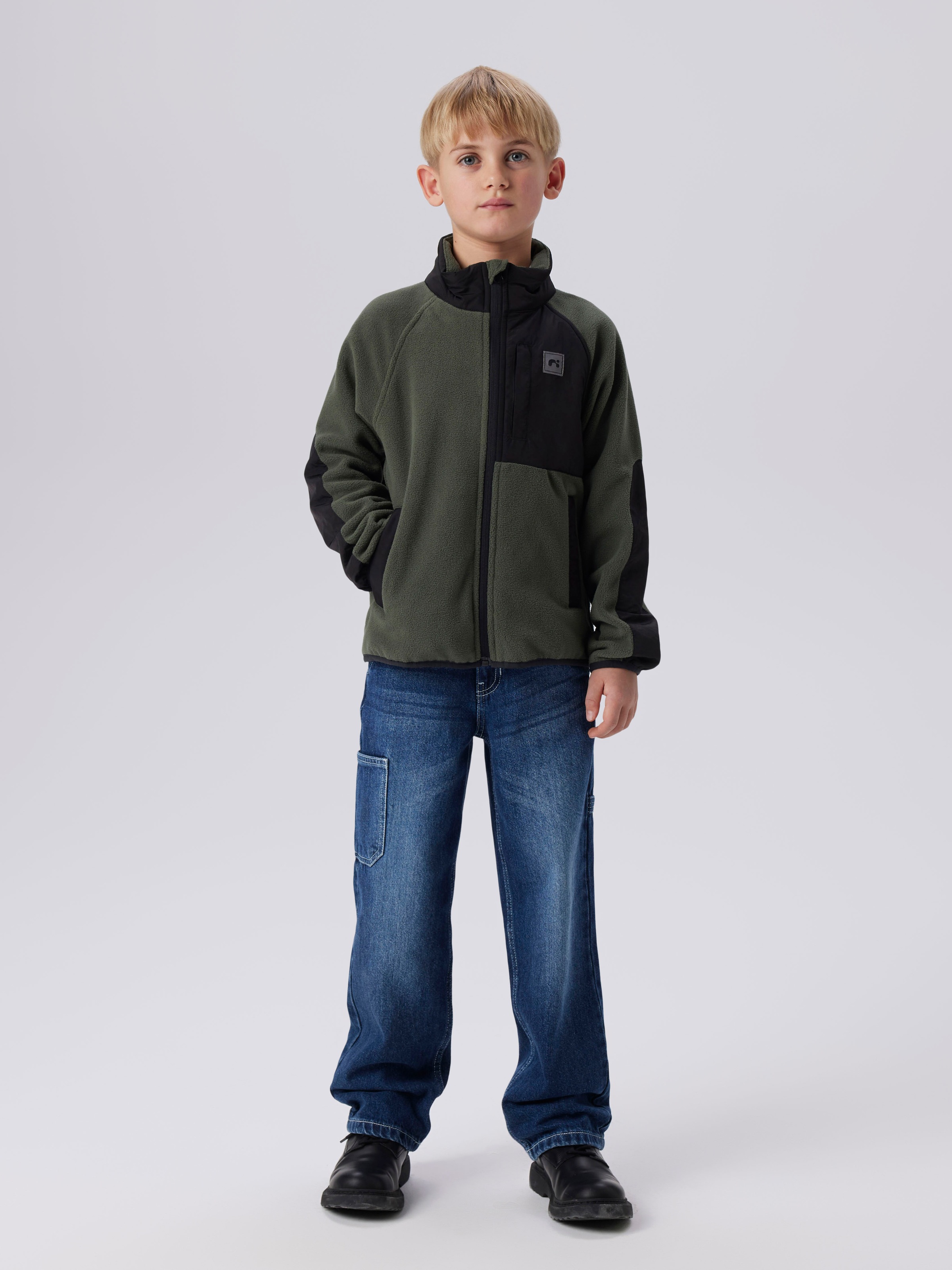 Name It Fleecejacke »NKNMYLES FLEECE JACKET NOOS«, ohne Kapuze