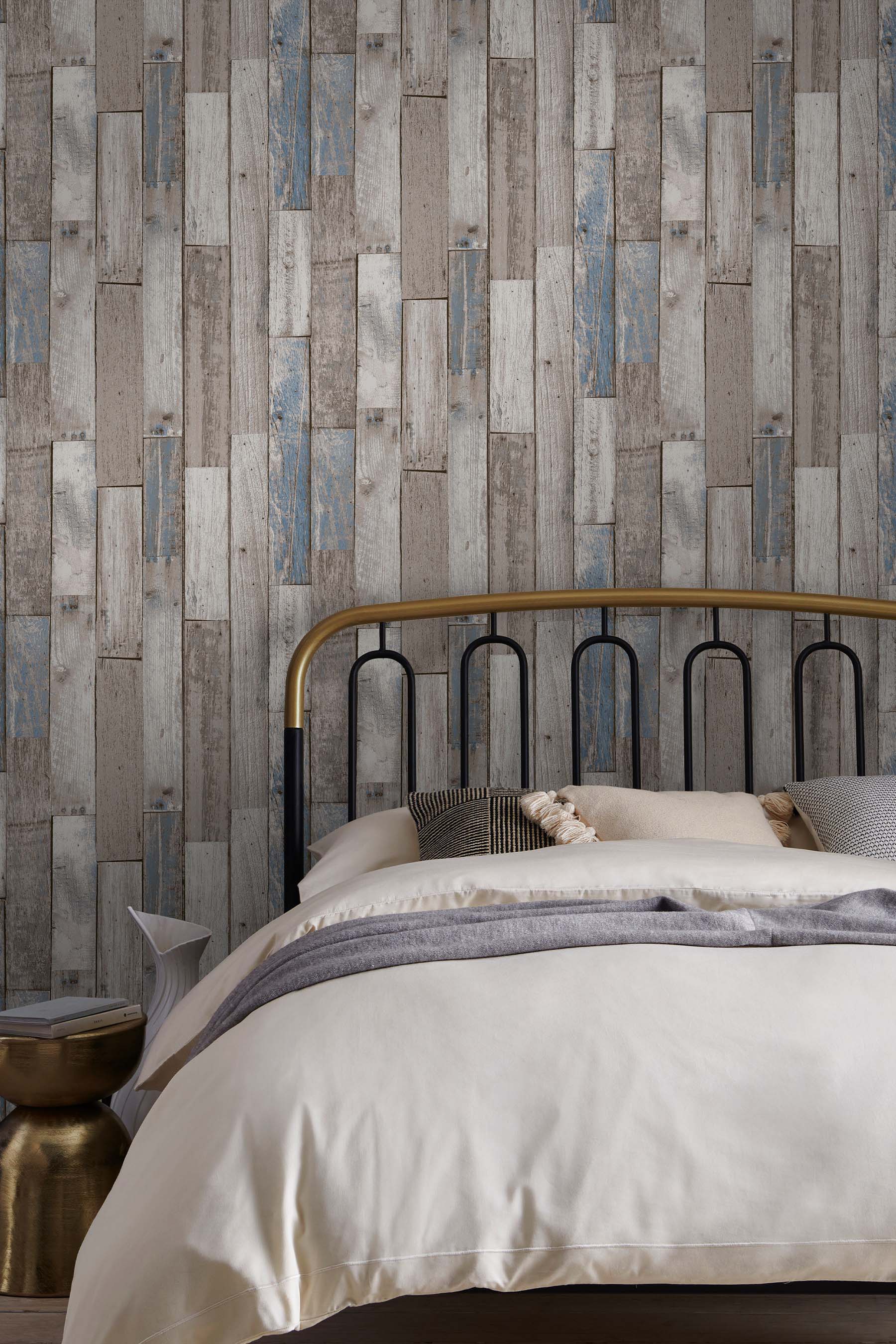 Next Vliestapete "DISTRESSED WOOD PLANK Vliestapete 10mx52cm" glatt