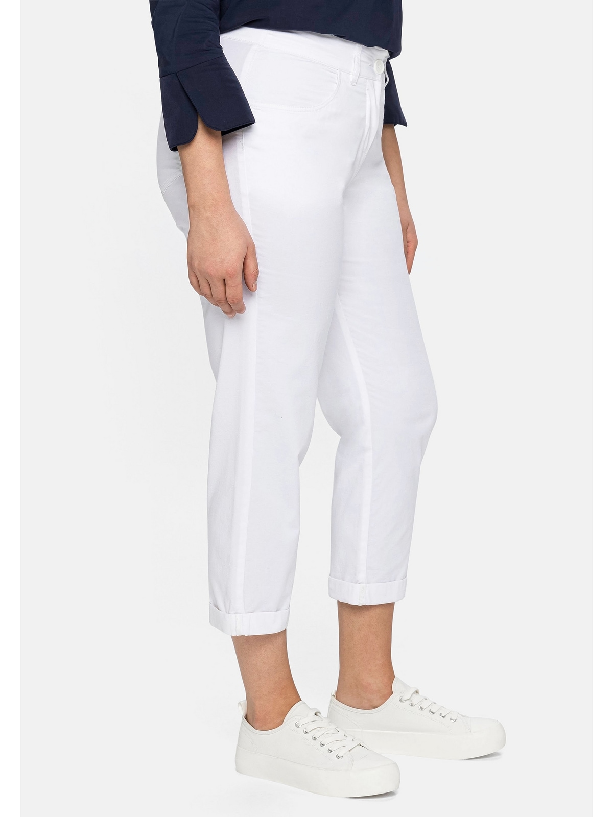 Sheego 7/8-Hose »Große Größen«, in Baumwoll-Stretch-Qualität