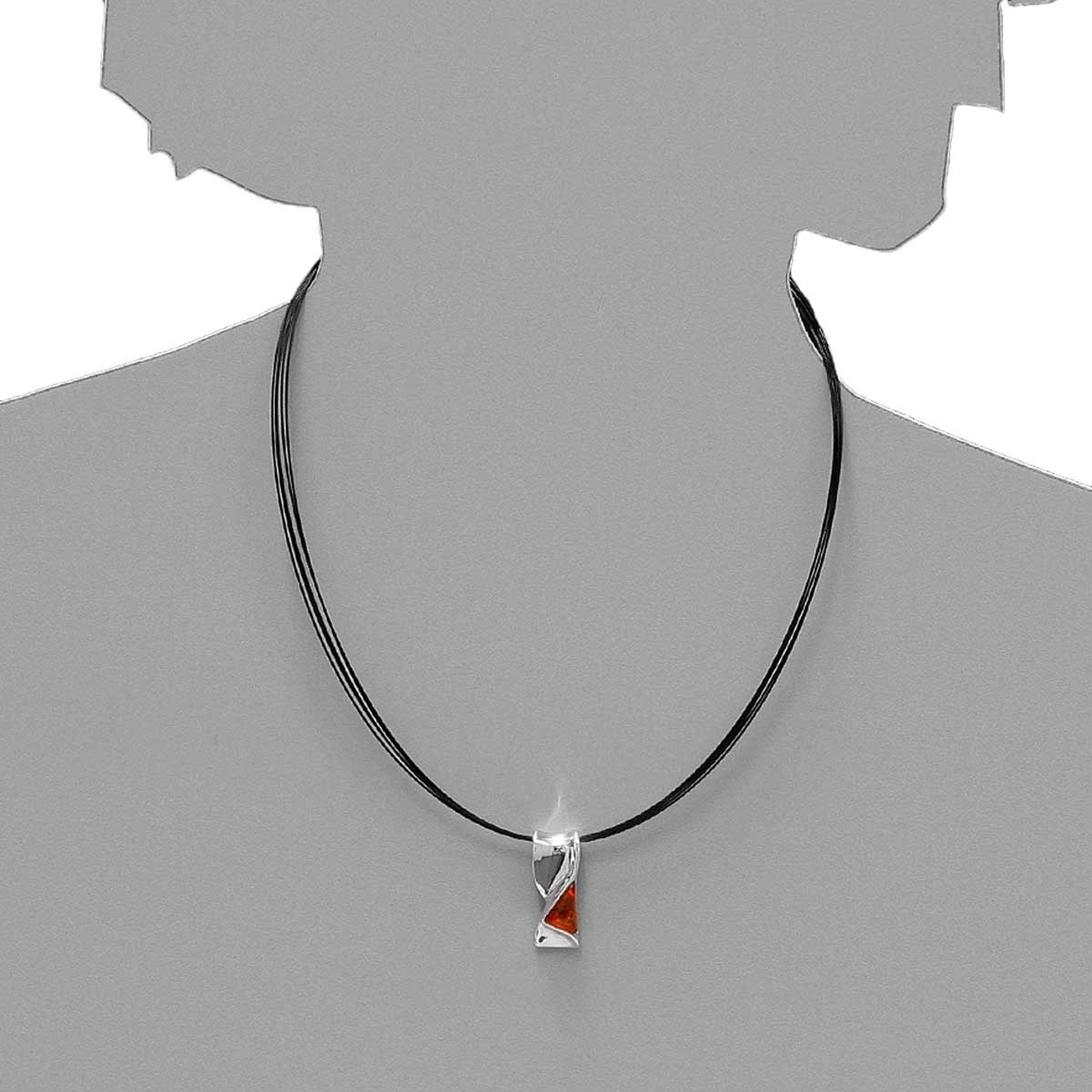 Kettenanhänger OSTSEE-SCHMUCK "- Gleiter-Ingebrit - Silber 925/000 - Bernstein" Gr. 23, silber (silber 925, silberfarben, weiß), Schmuckanhänger, Damen, Silber 925 (Sterlingsilber), Kettenanhänger 6