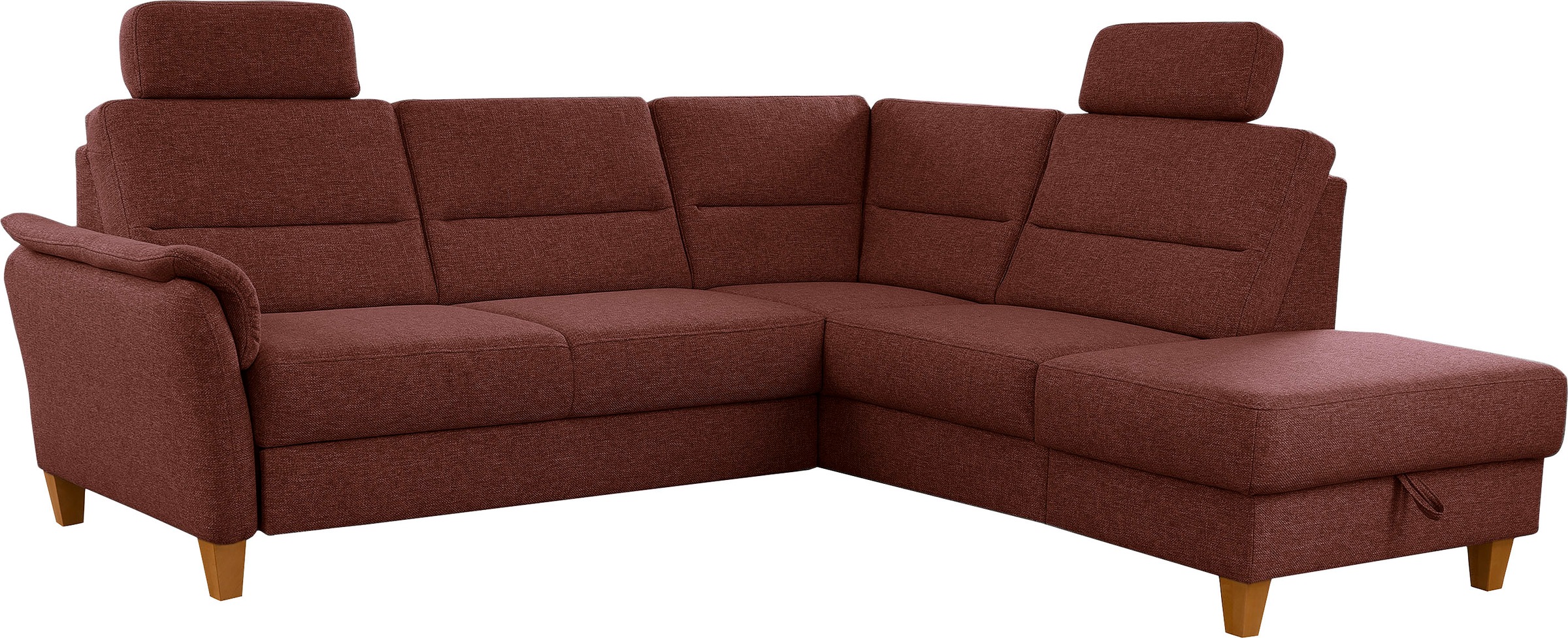 Home affaire Ecksofa »Palmera L-Form«, Federkern, wahlweise mit Bettfunktion und mit/ohne Stauraum