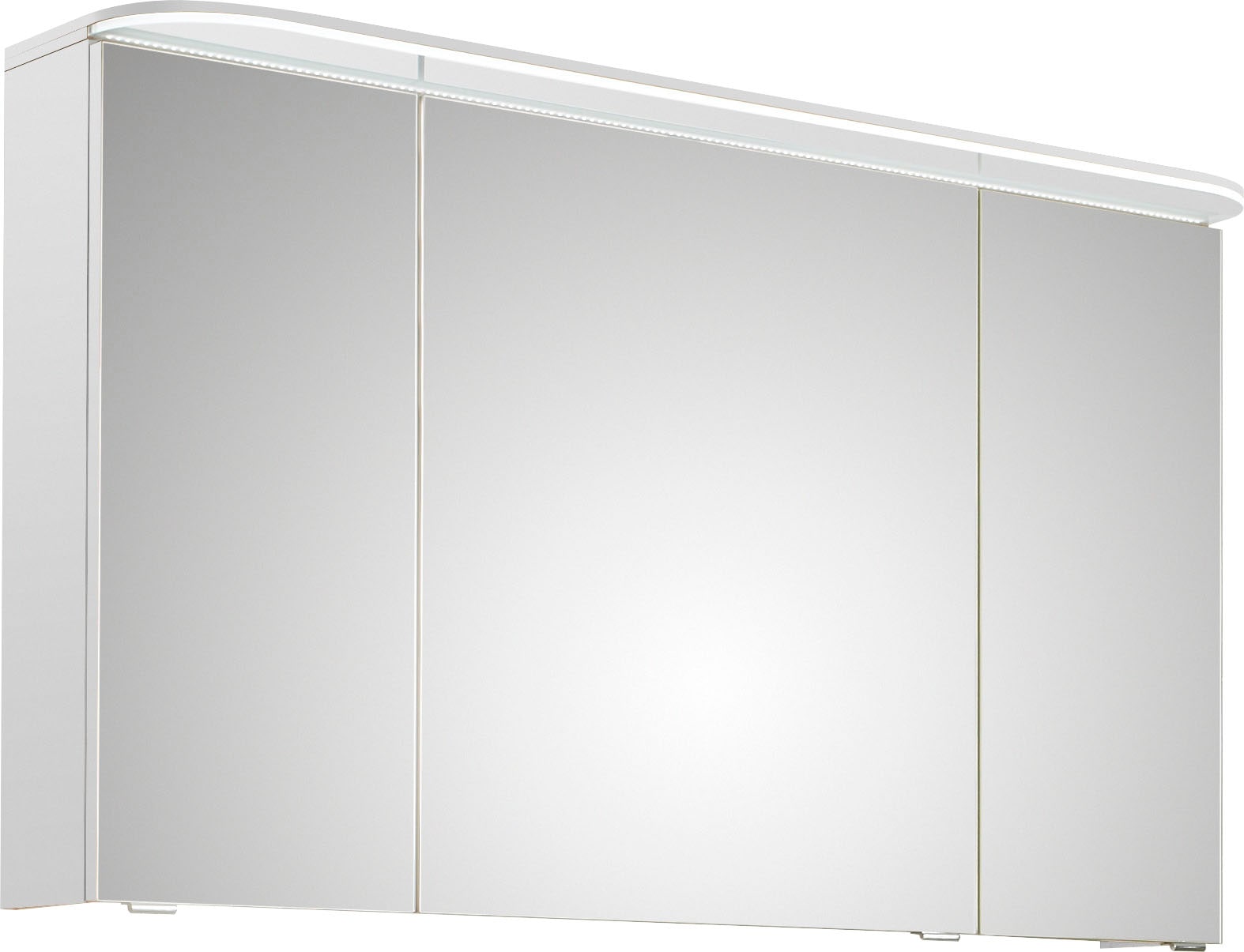 Saphir Badmöbel-Set »Balto Sprint 2-teilig, Mineralmarmor-Waschtisch mit LED-Spiegelschrank«, (2 St.), Badezimmer Set inkl. Türdämpfer, 3 Türen, 2 Schubladen