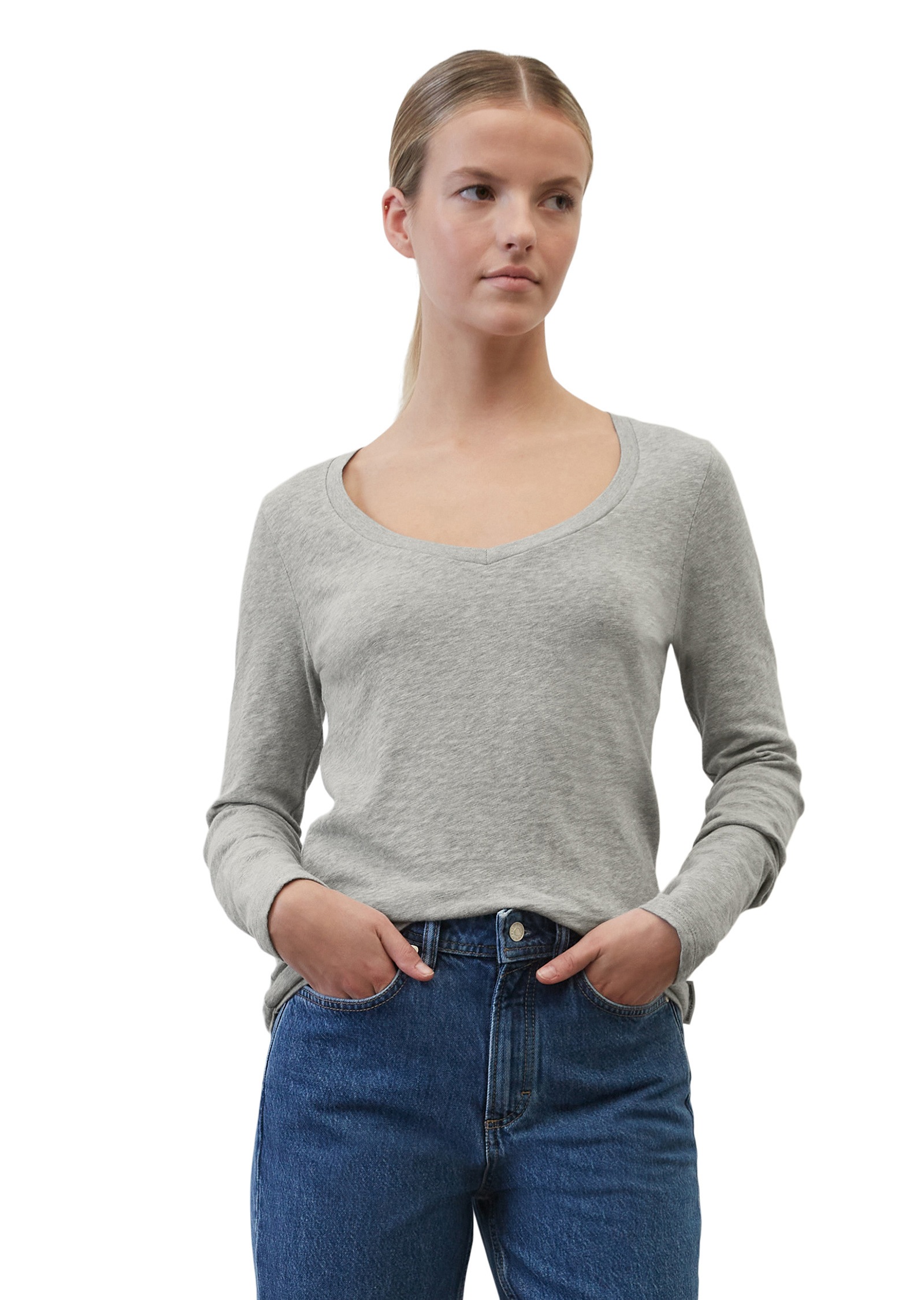 Marc O'Polo DENIM Langarmshirt »aus Heavy Cosy Slub Jersey«