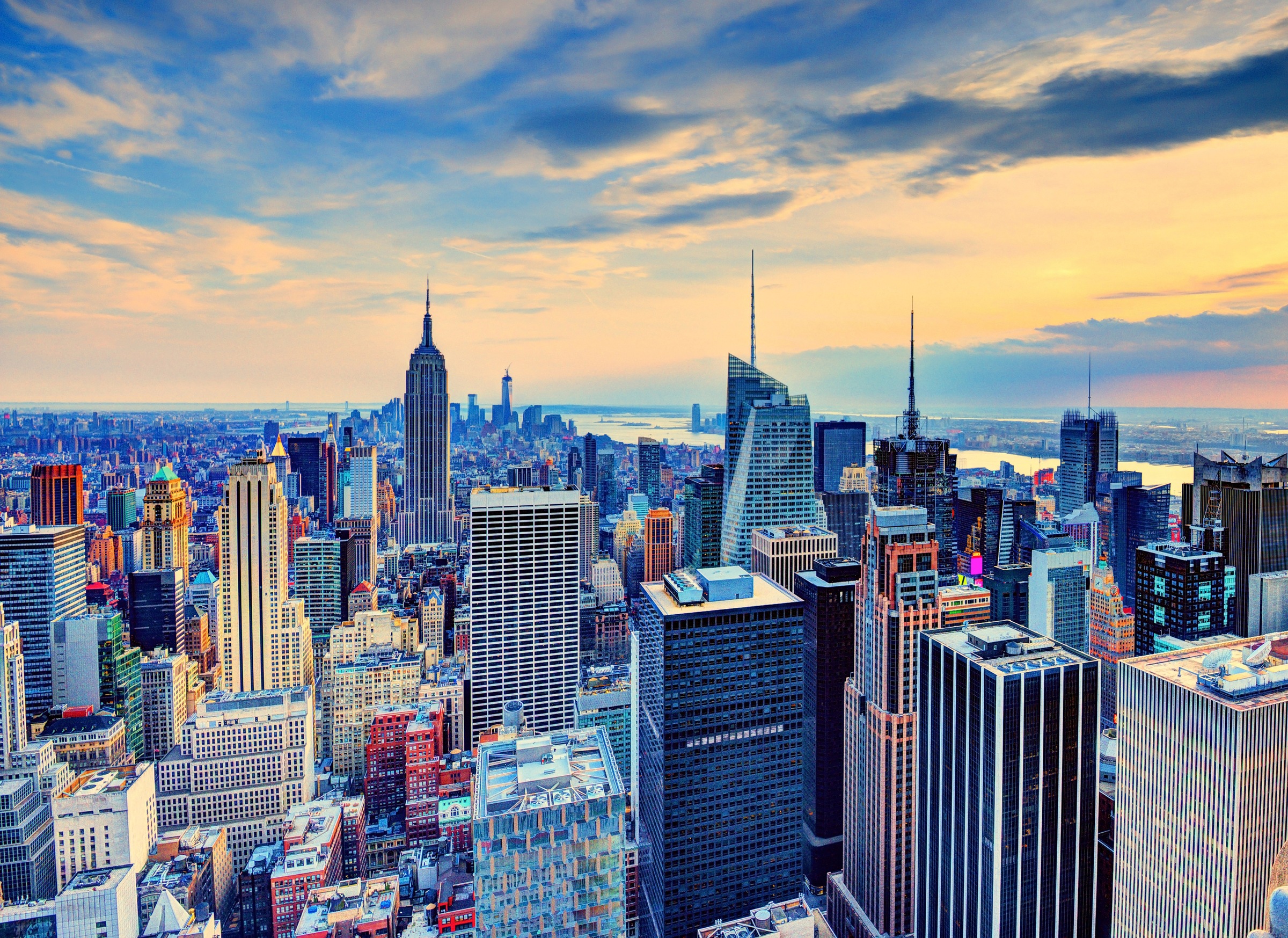 Papermoon Fototapete "Manhattan at Dusk" glatt