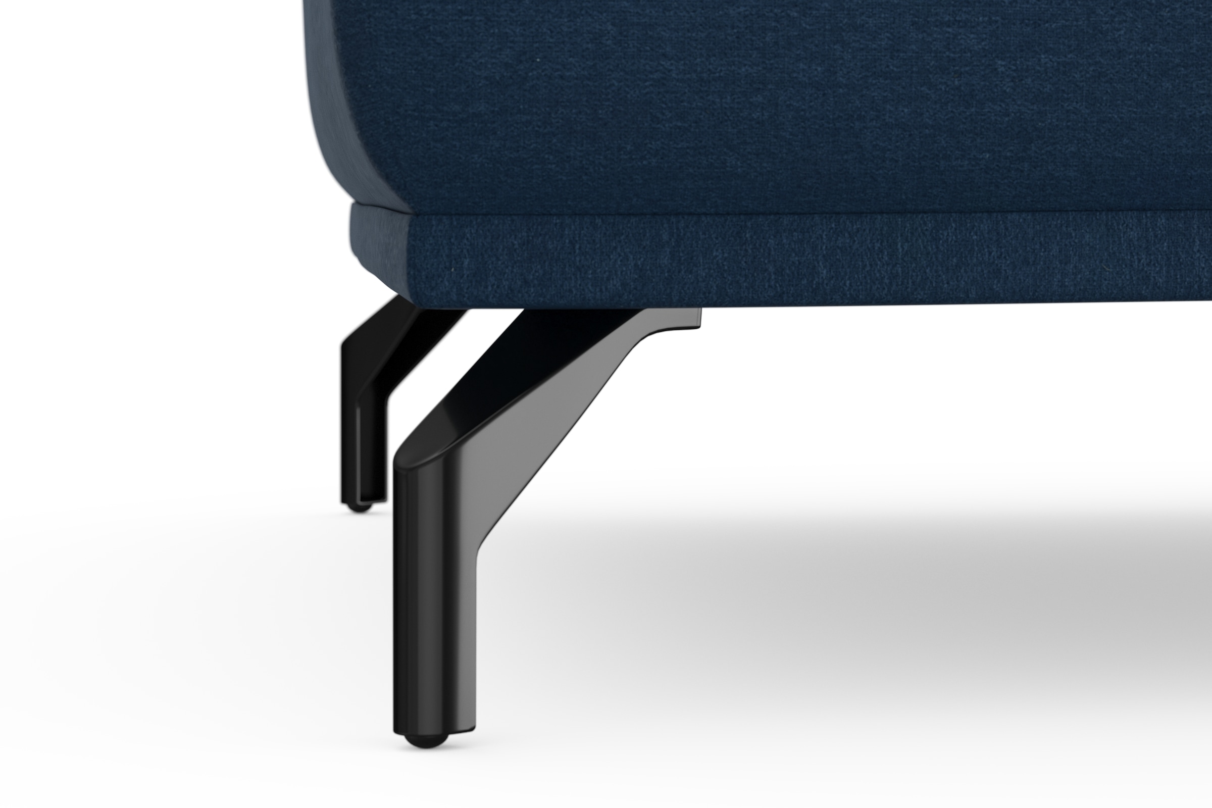 sit&more Hocker »Bailando«, mit Federkern und schwarzen, matten Metallfüßen