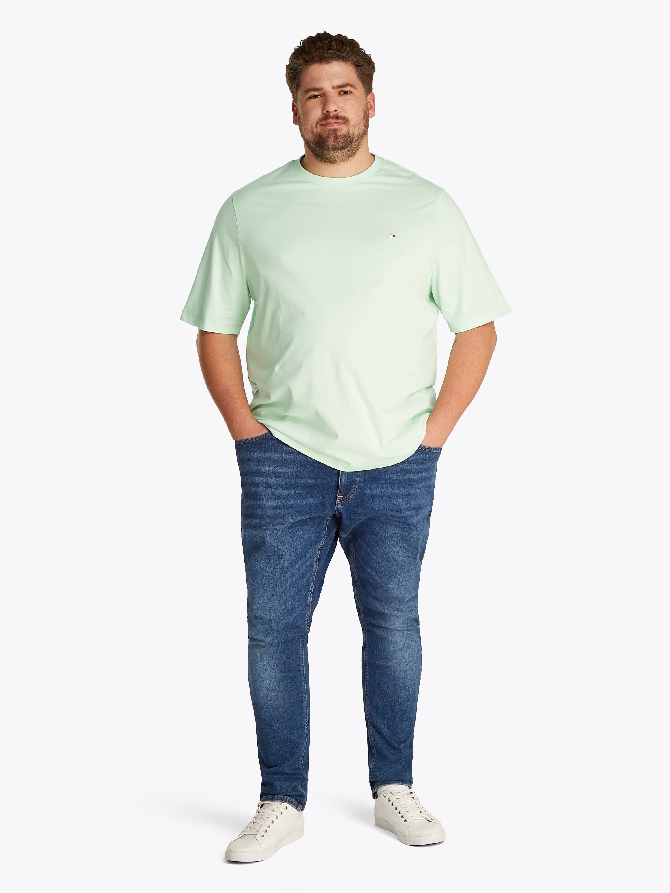 Tommy Hilfiger Big & Tall T-Shirt »BT-ESSENTIAL REG FIT SOLID TEE-B«, Große Größen