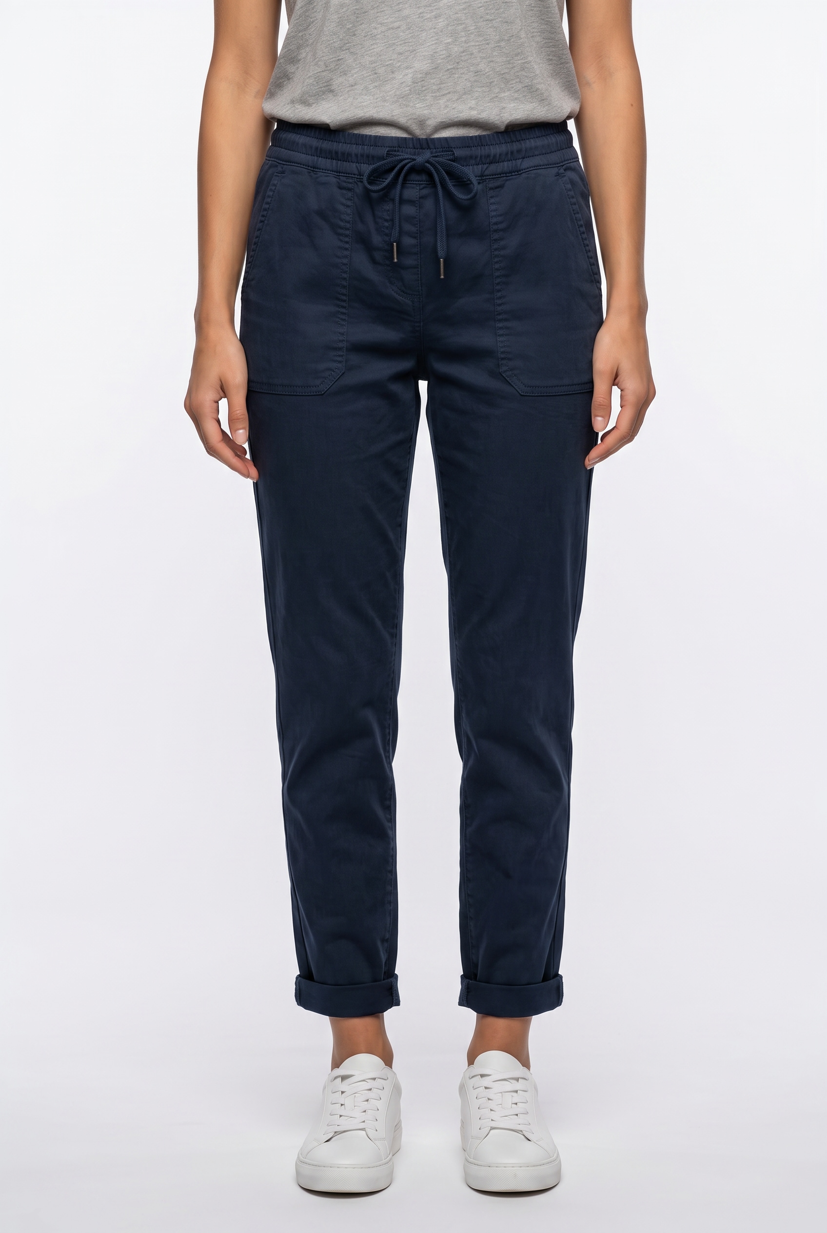 STREET ONE Stoffhose "Style Amalia" Sommerhose im Casual Fit mit Turn-Up