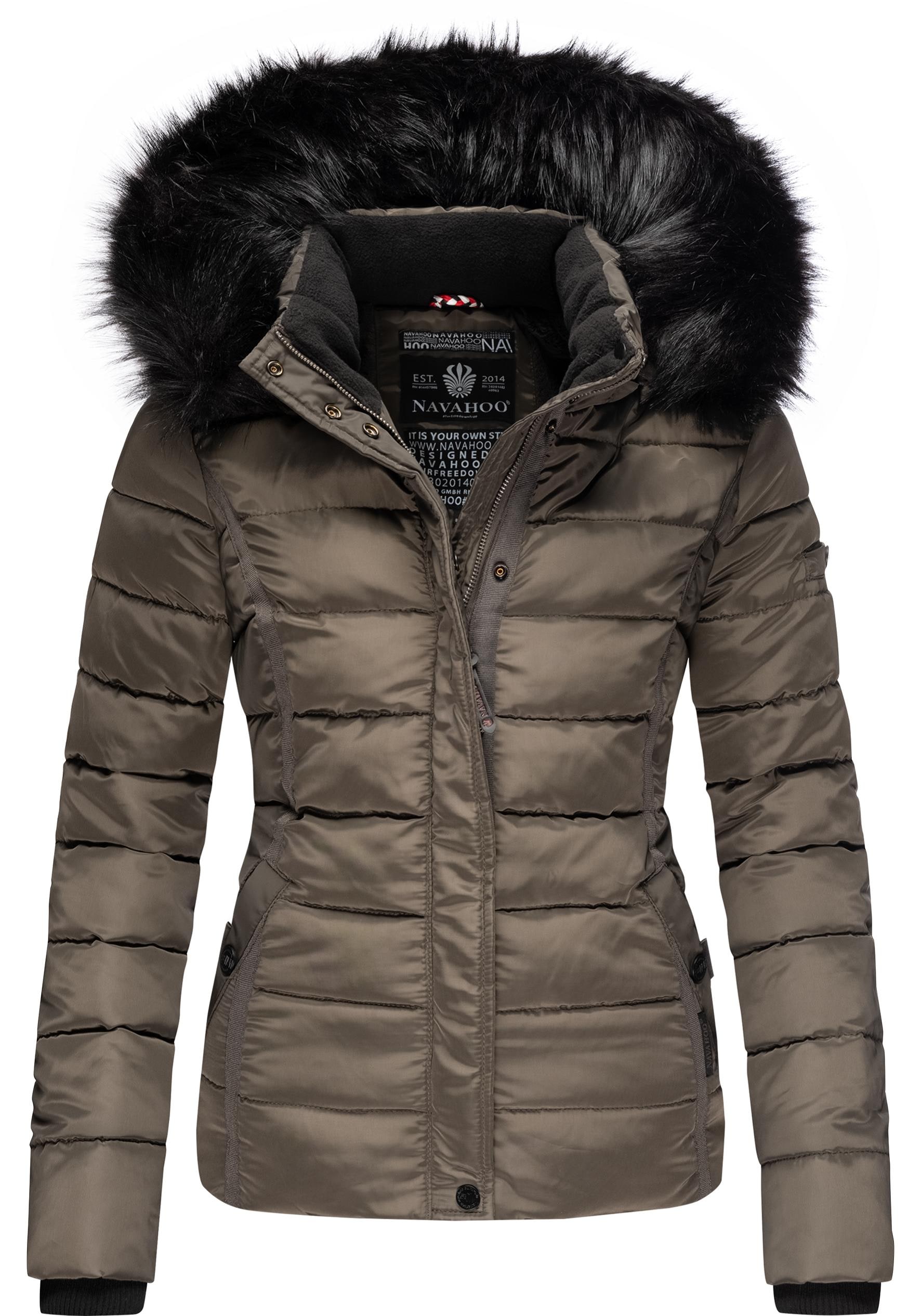Navahoo Steppjacke "Miamor" mitKapuze hochwertige Winterjacke m. voluminöse günstig online kaufen