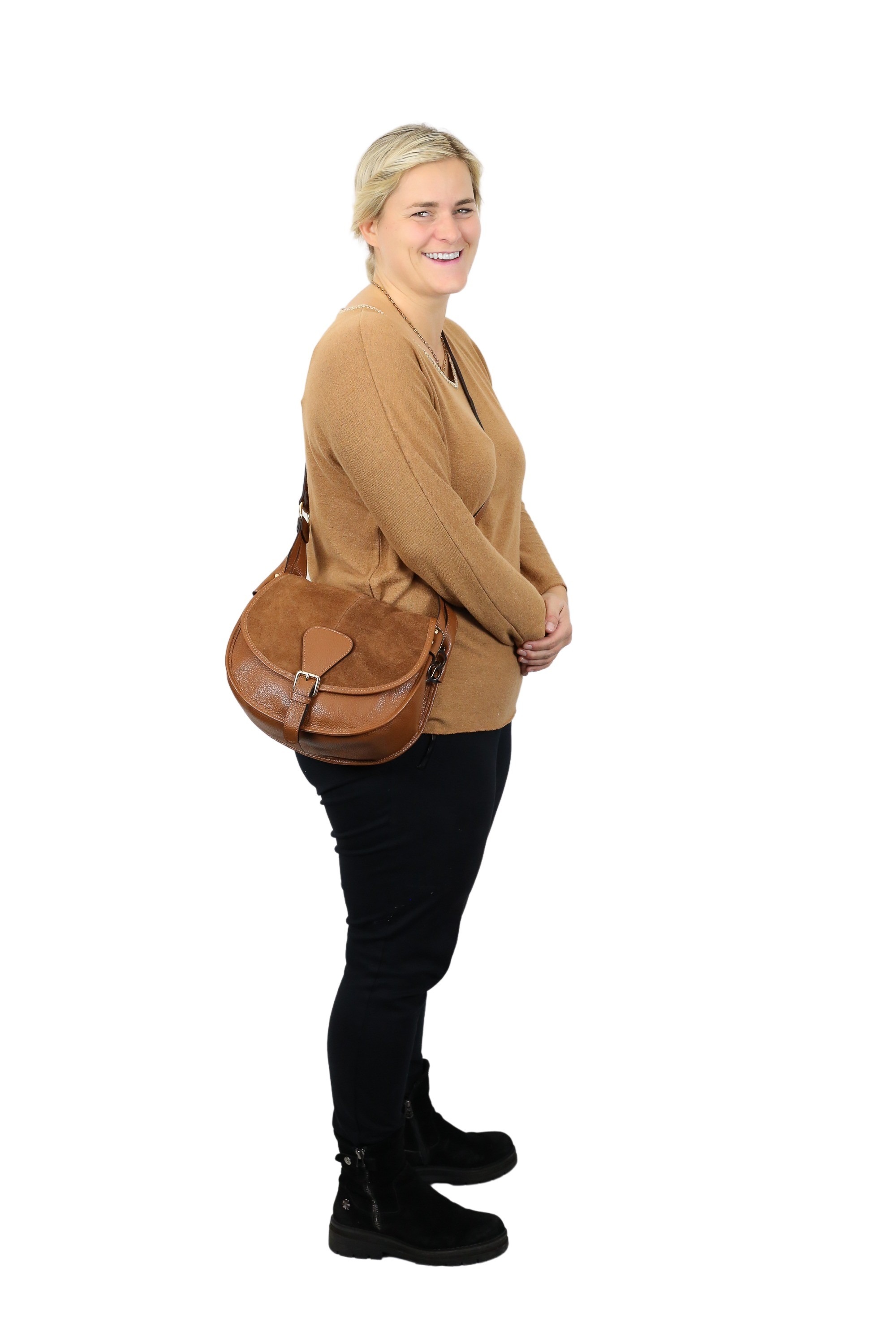COLLEZIONE ALESSANDRO Schultertasche »Roxy«, Made in Italy, Echt Leder