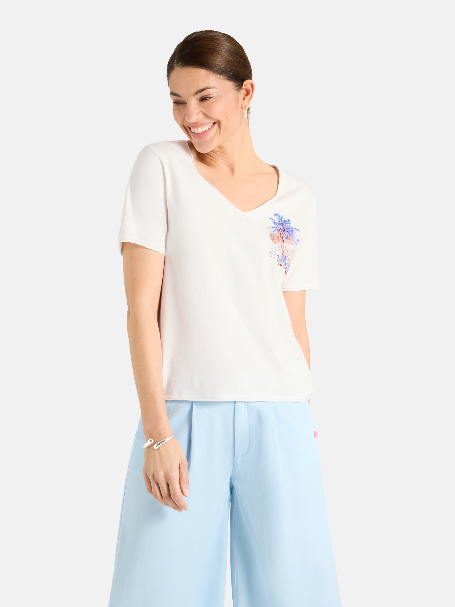 Lieblingsstück T-Shirt "VictoriaL" mit V-Ausschnitt, bedruckt günstig online kaufen