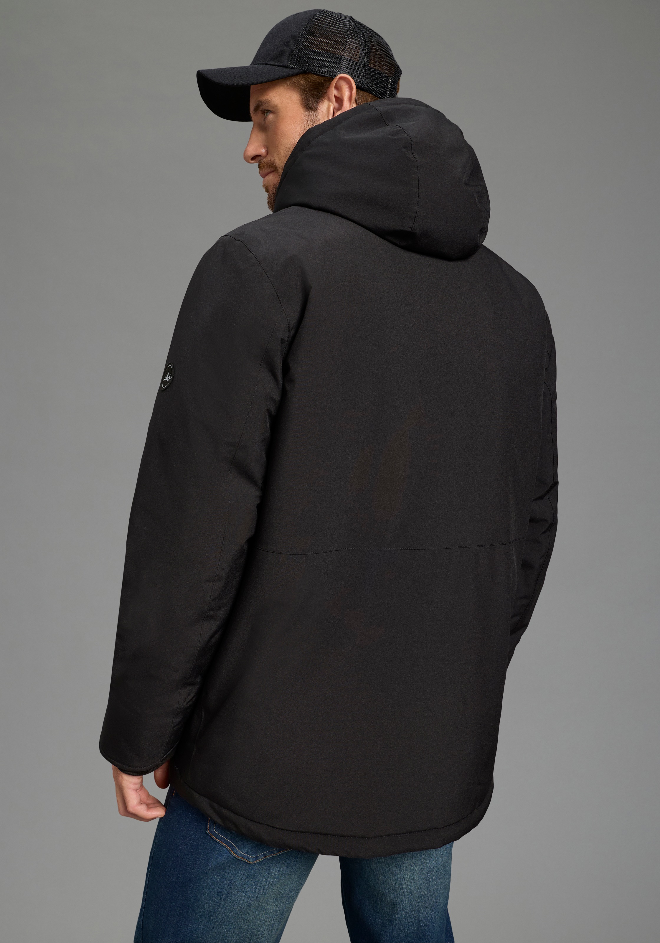 Polarino Funktionsjacke mit Kapuze Wärmend, winddicht, wasserabweisend, Übe günstig online kaufen