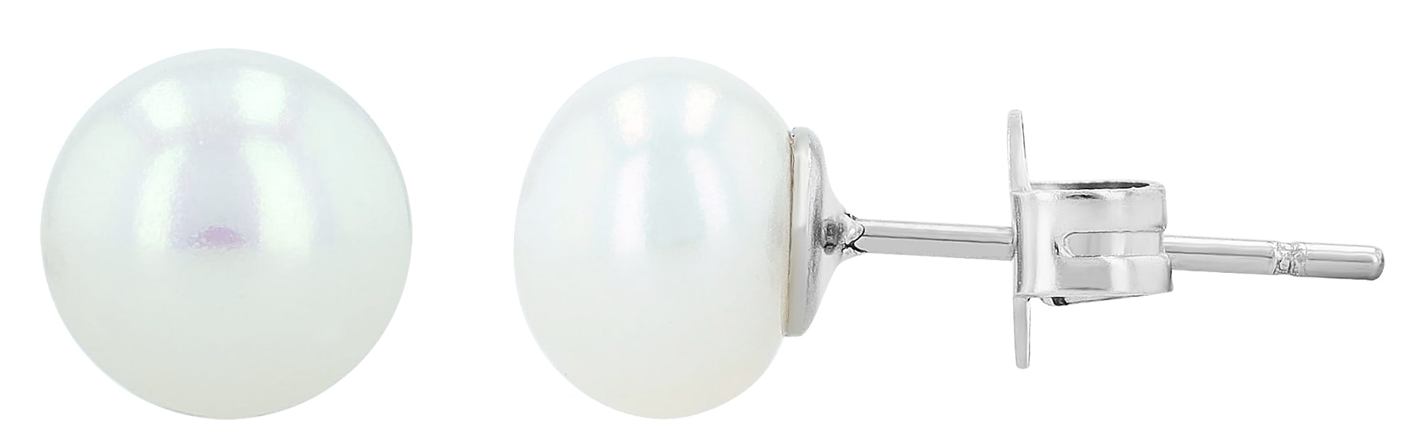 Adelia´s Paar Ohrhänger "Damen Ohrringe – Ohrstecker aus Edelstahl mit Perl günstig online kaufen