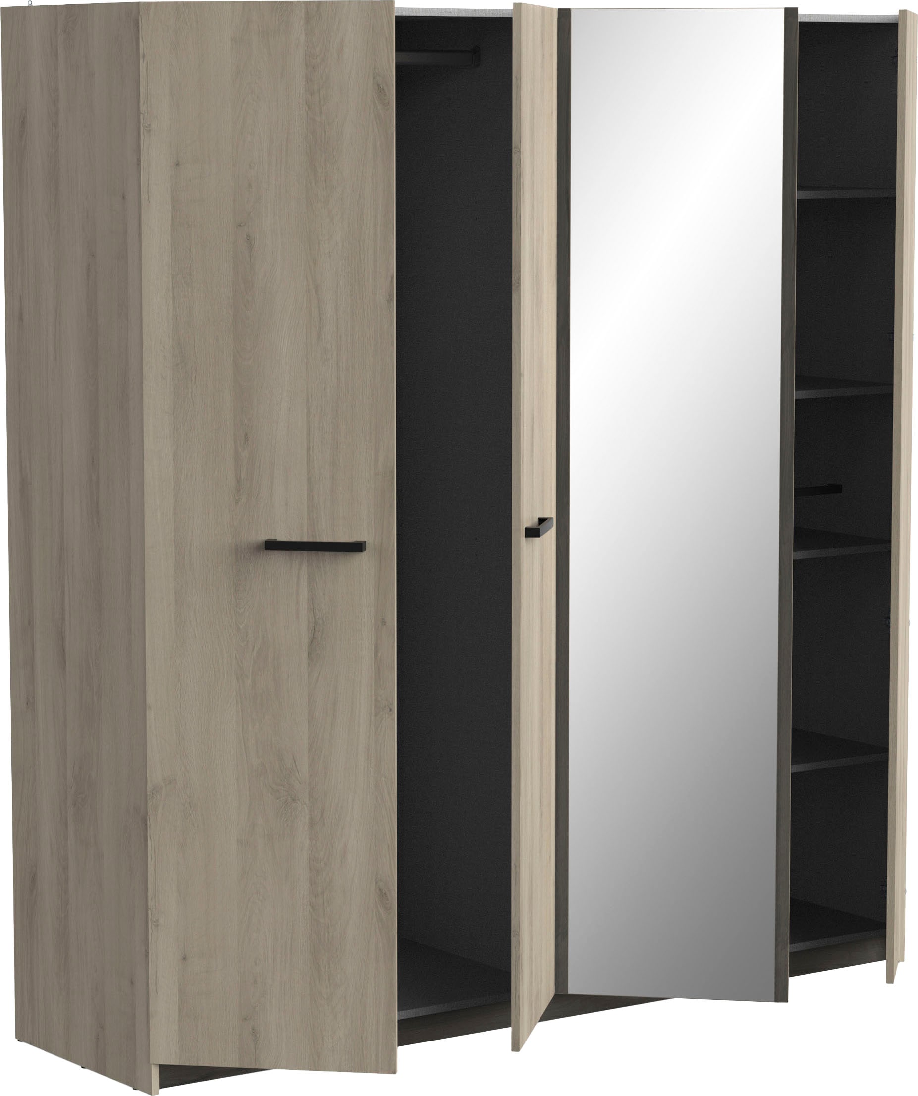 Demeyere GROUP Kinderkleiderschrank »Watson«, SCHRANK 4 TÜREN/1 SPIEGEL
