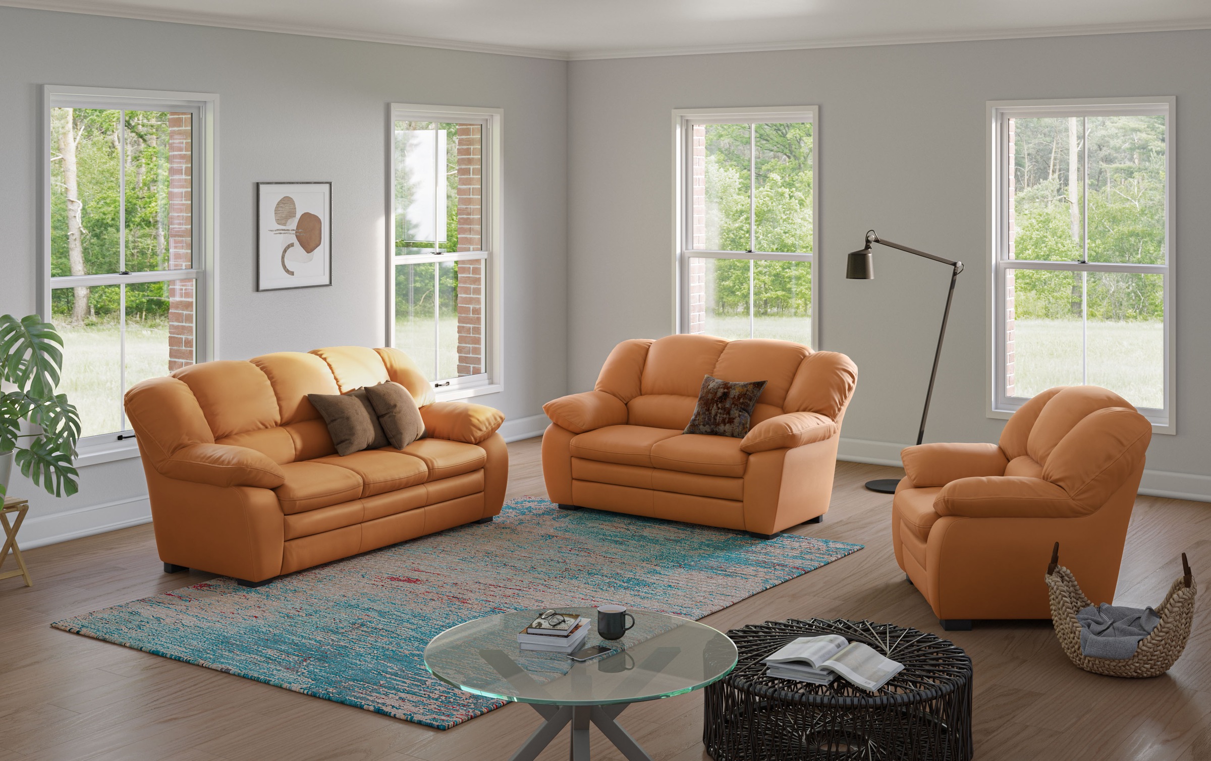 COTTA Polstergarnitur "Casino, Sofa Set, 3-2-1 Sitzer, Wohnzimmer Garnitur" günstig online kaufen