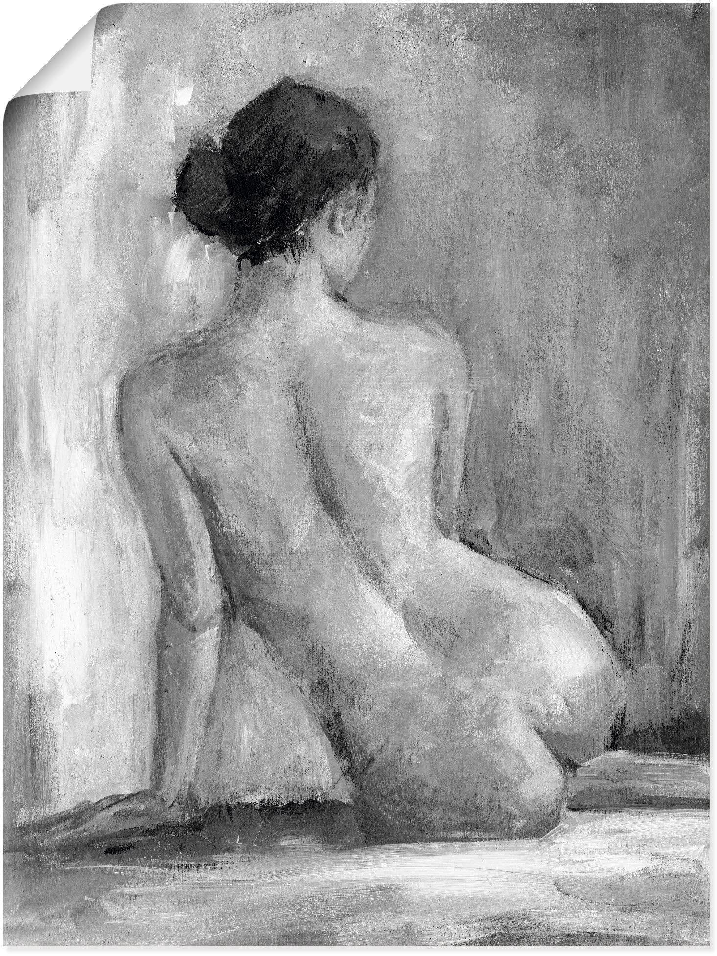 Artland Wandbild "Figur in schwarz & weiß I" Frau 1 Stk. tlg. als Alubild, Leinwandbild, Poster in verschied. Größen