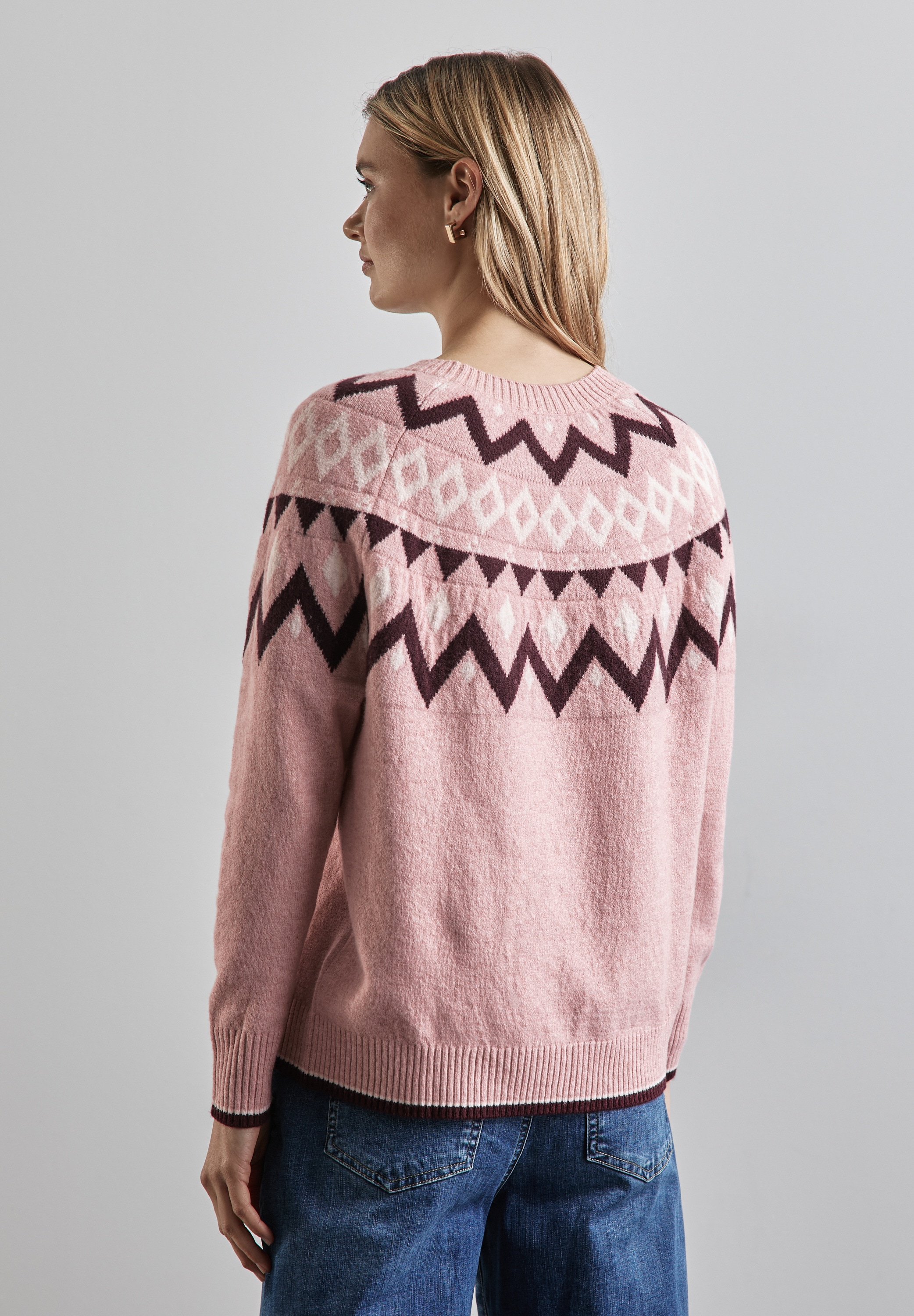 STREET ONE Strickpullover, mit Stehkragen