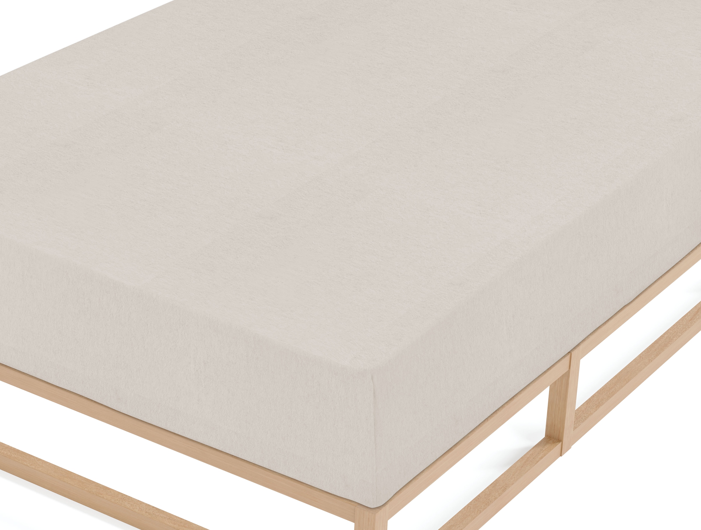Biberna Spannbettlaken »Hermal«, 100% Baumwolle, weich+warm, Matratzenhöhe bis 22 cm, Made in Germany