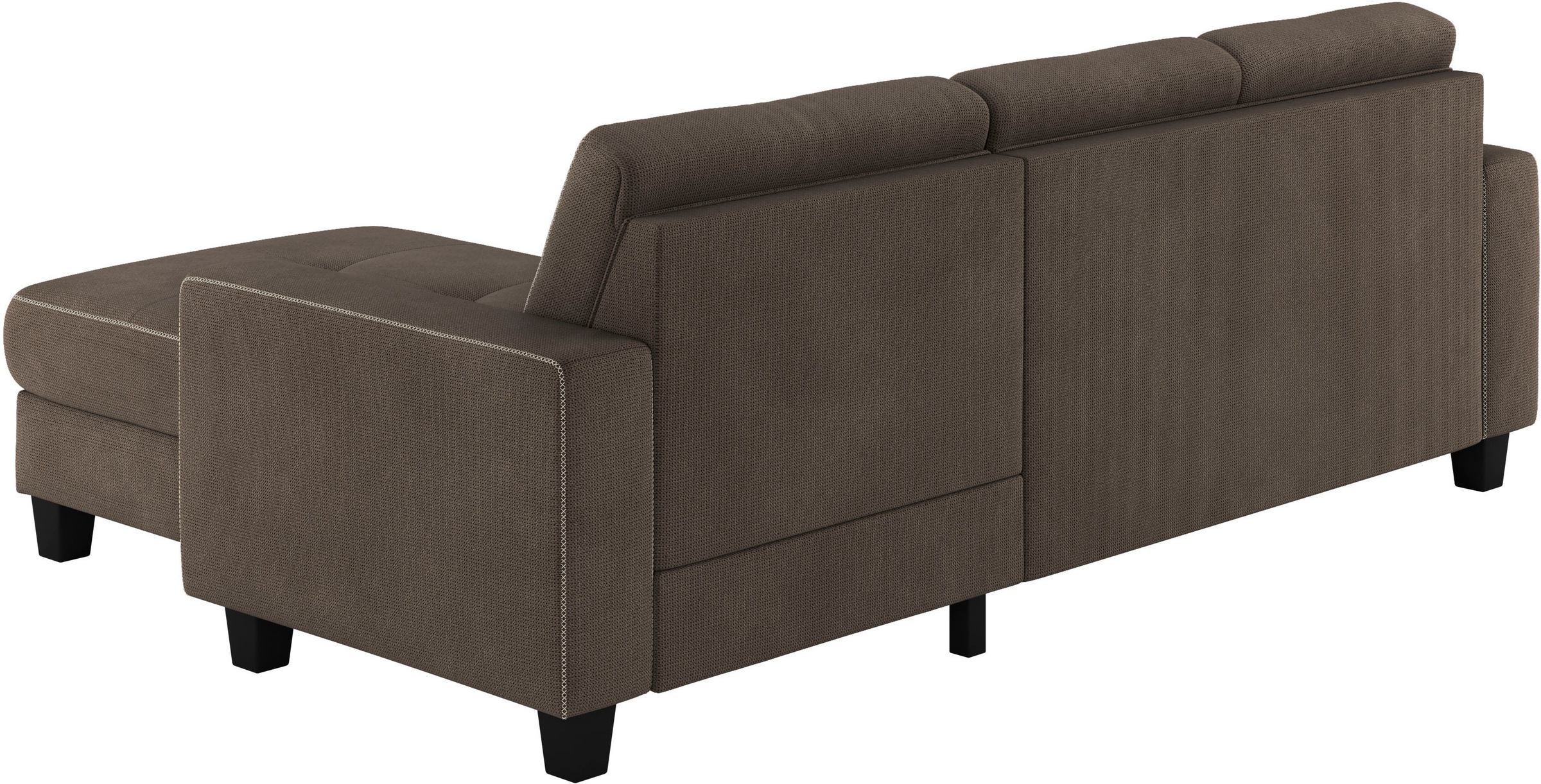 Places of Style Ecksofa »Varese«, wahlweise mit Bettfunktion und Bettkasten