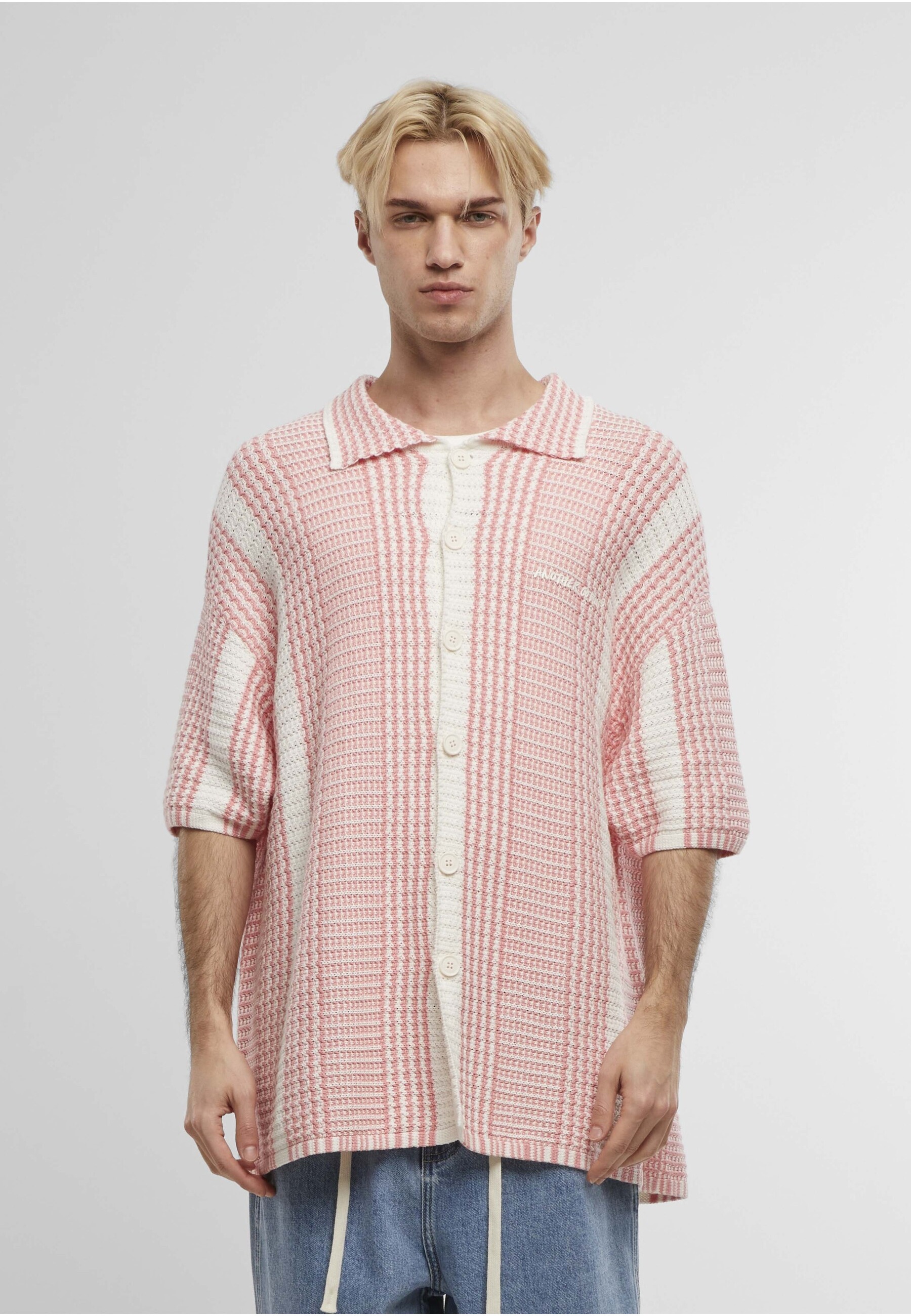Another Cotton Lab Langarmhemd »Another Cotton Lab Oversized Mesh Knit Summer Shirt«