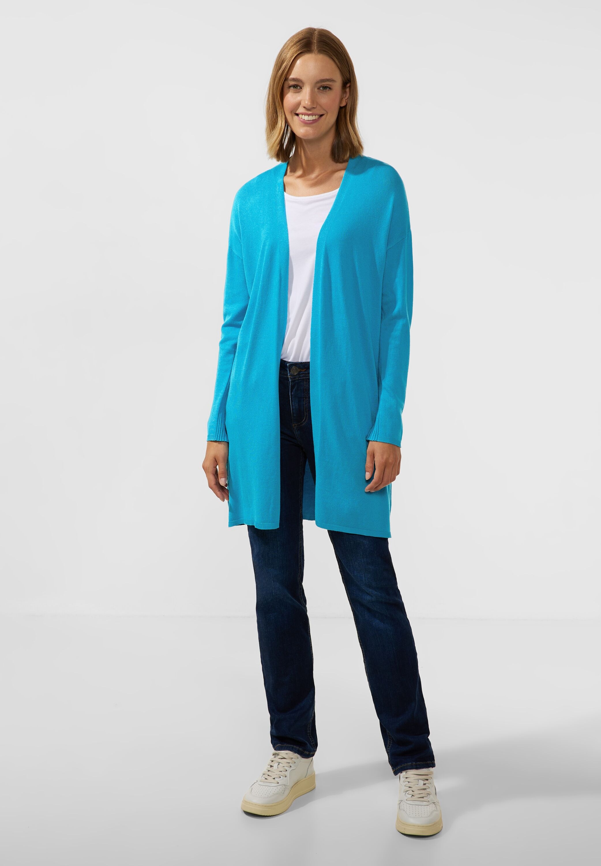 STREET ONE Strickjacke, verschlusslos