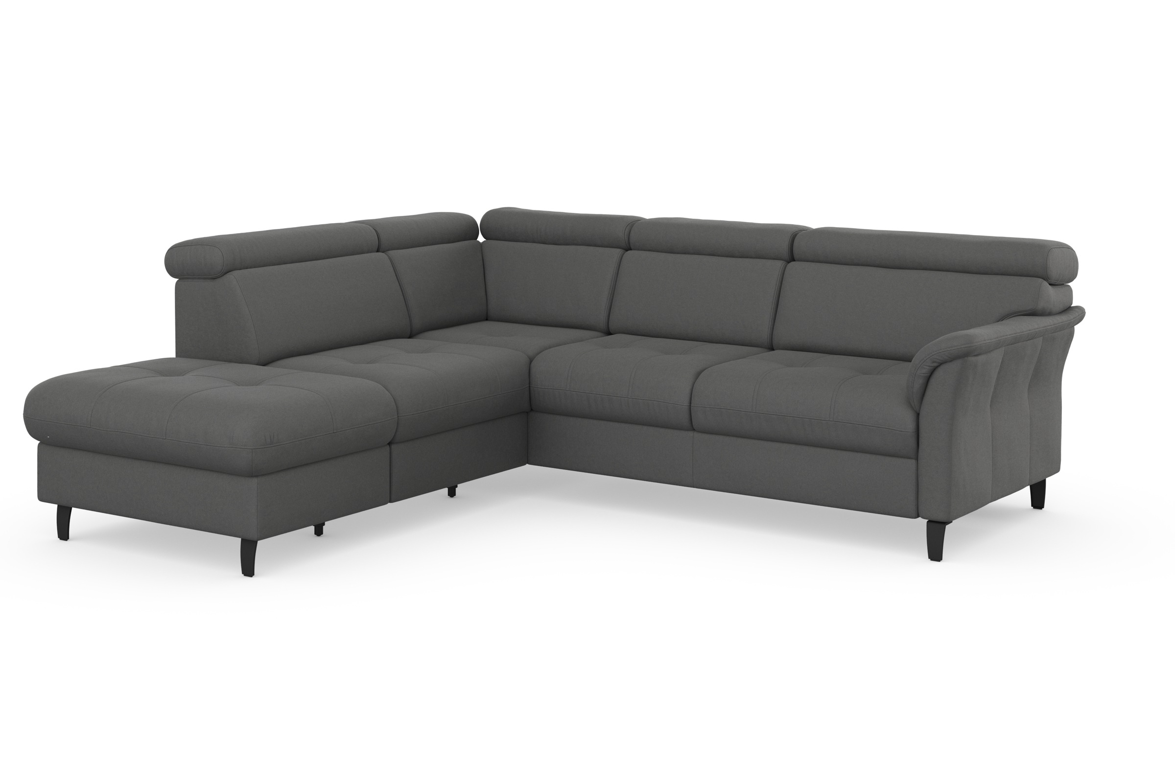 sit&more Ecksofa »Marano L-Form«, inklusive Kopfteilverstellung, wahlweise mit Bettfunktion, Bettkasten