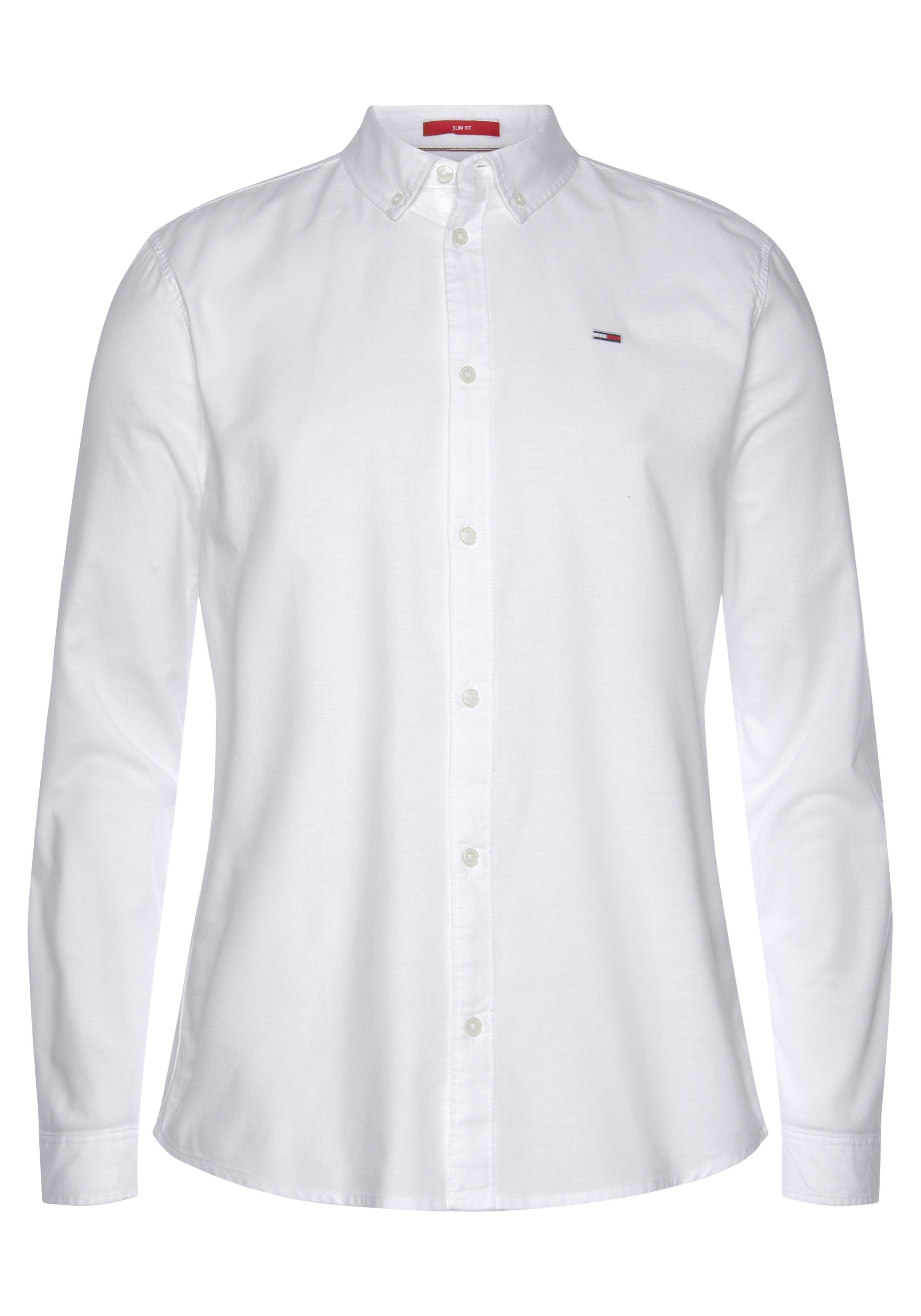 Tommy Jeans Langarmhemd »TJM SLIM STRETCH OXFORD SHIRT«, aus Bio-Baumwolle