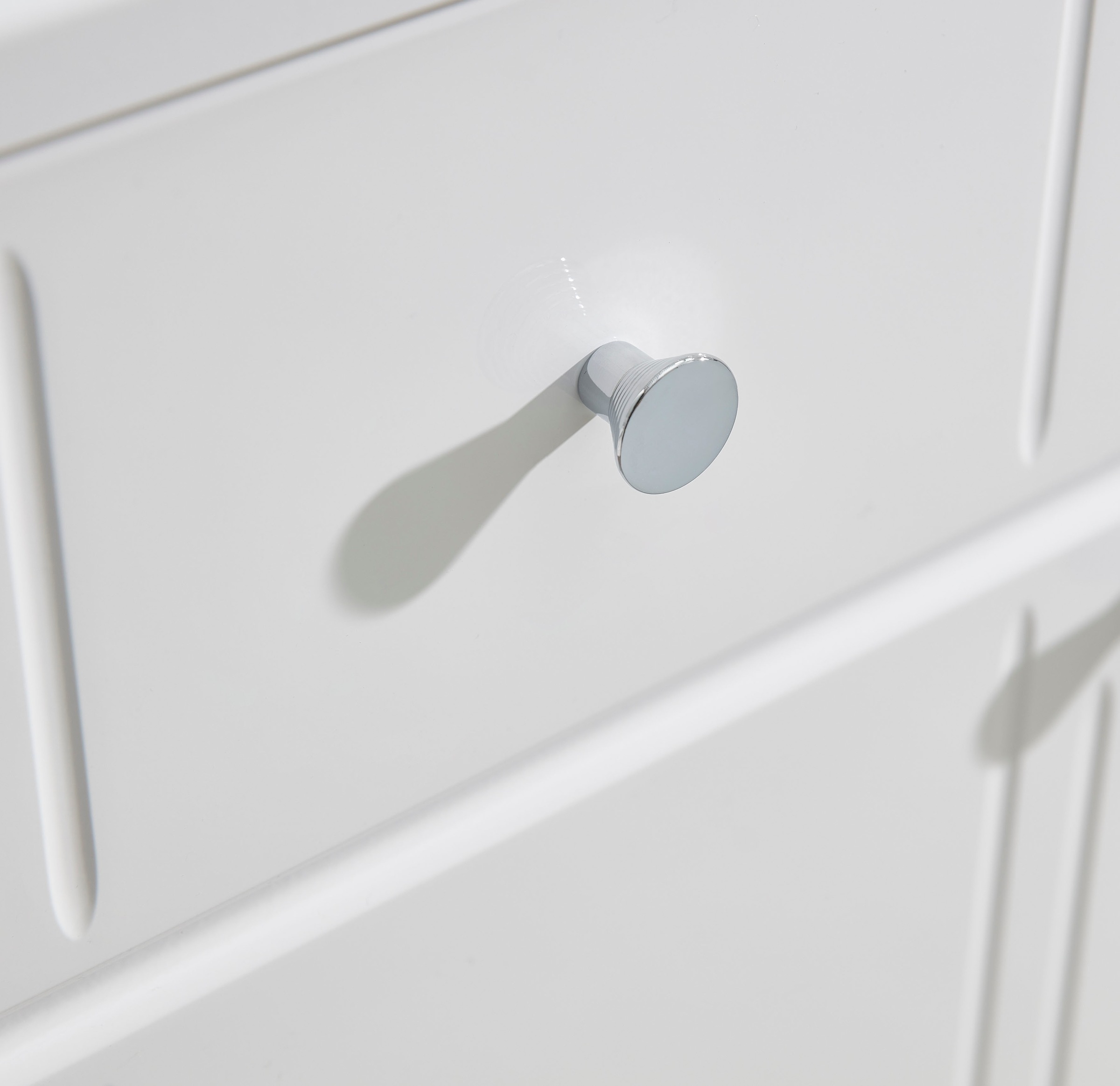 Saphir Unterschrank »Quickset 955 Badschrank mit 1 Tür, 1 Schublade, 32,5 cm breit«, Badezimmer-Unterschrank in Weiß Hochglanz, Griffe Chrom Glanz