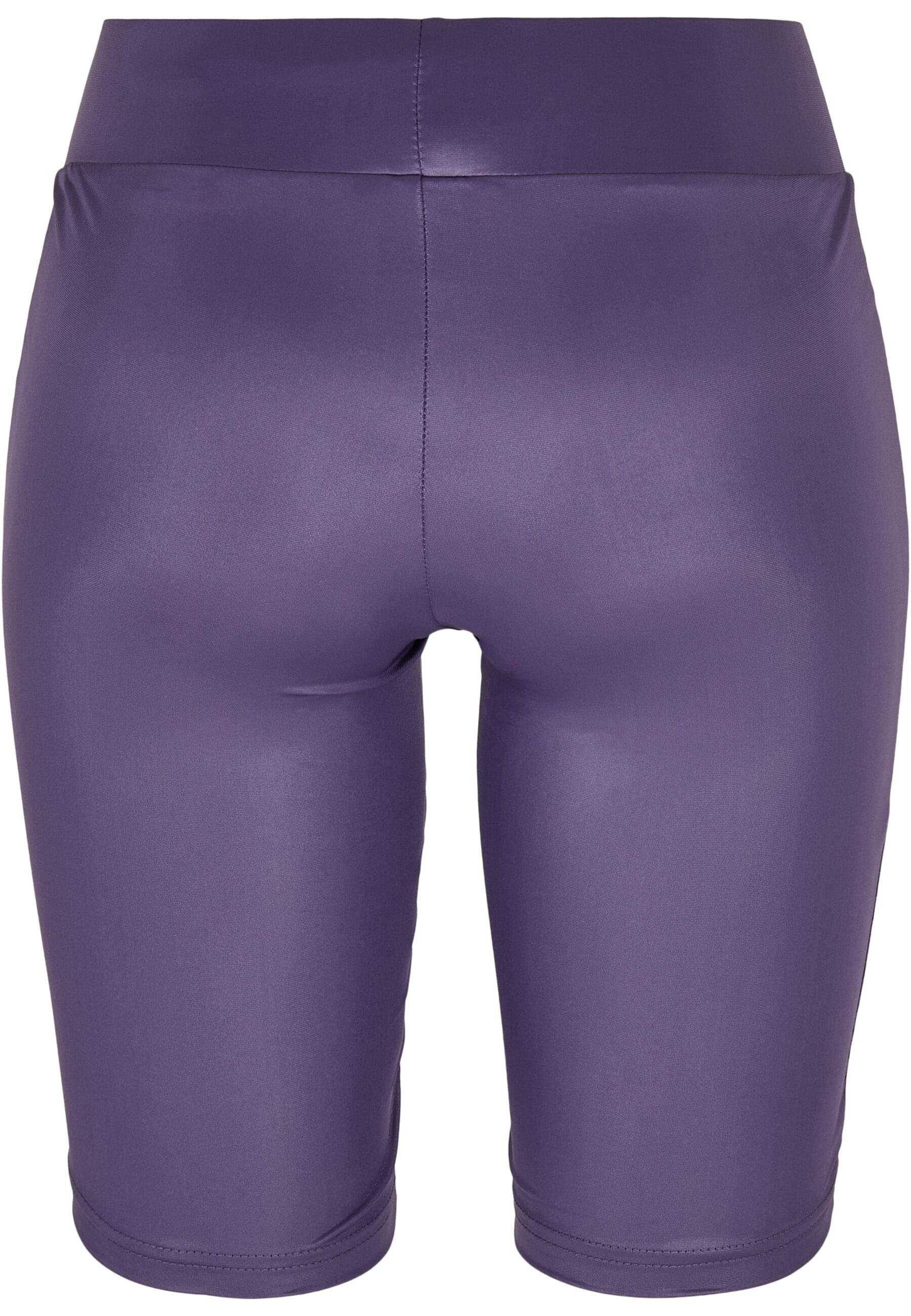 URBAN CLASSICS Stoffhose »Urban Classics Damen Ladies Synthetic Leather Cycle Shorts«, (1 tlg.)