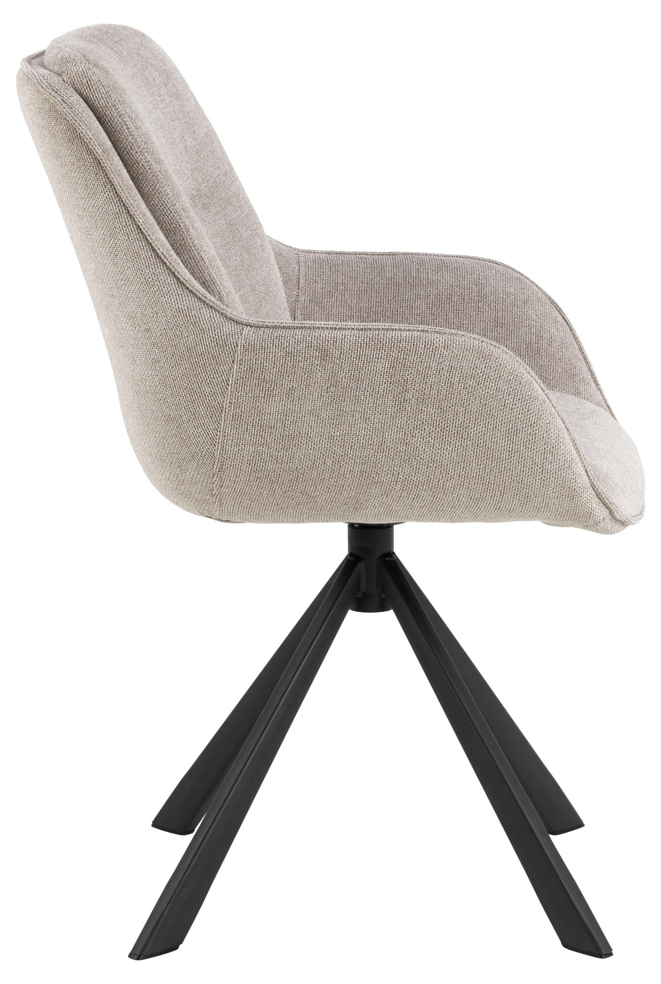 ACTONA GROUP Esszimmerstuhl »Carrie, Polsterstuhl, Stuhl, Sitzhöhe-38 cm« (Set) 2 Stk.Stuhl, sandfarbener Chenille, Armlehnen, Polsterung, Drehfunktion,FSC™