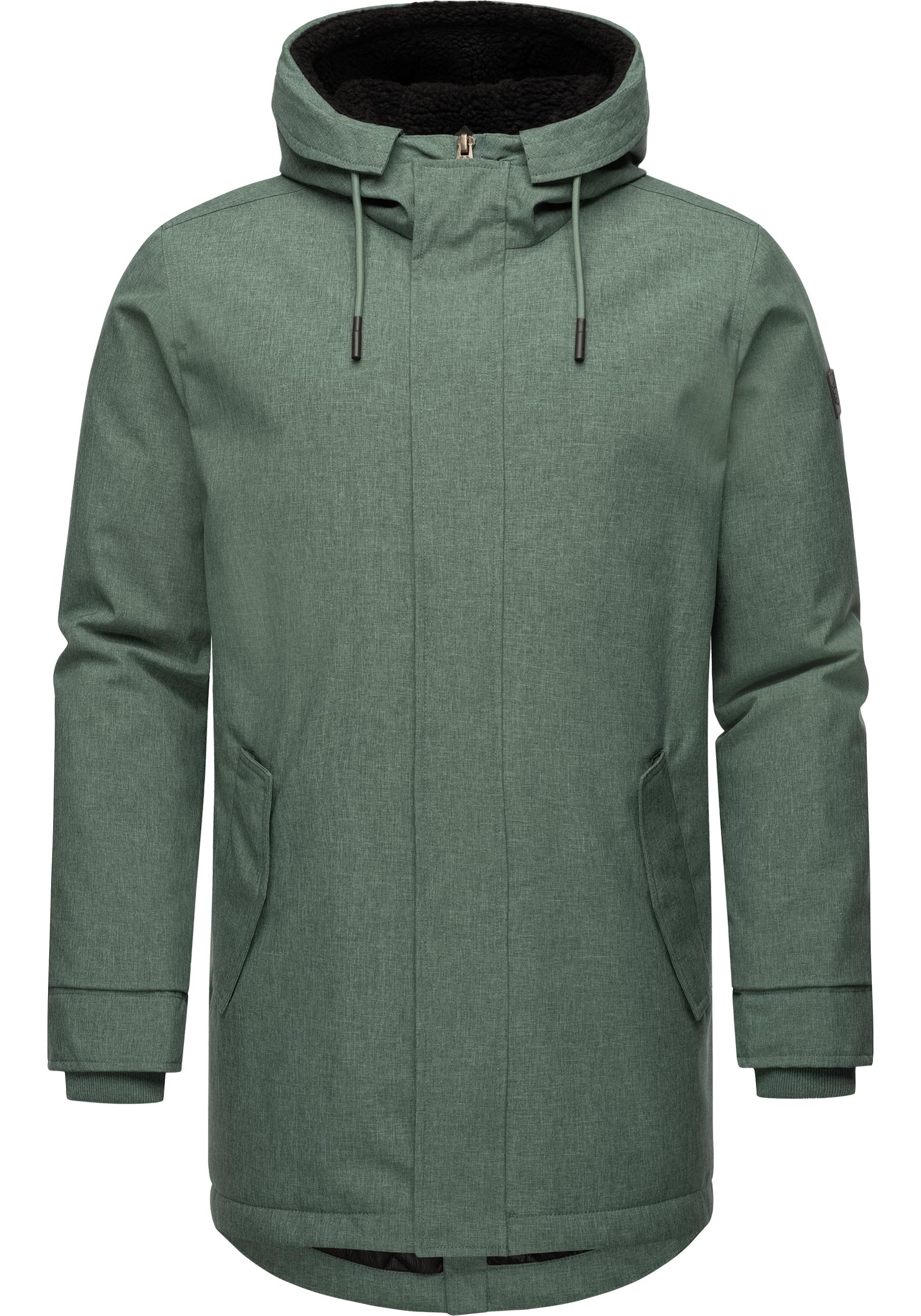 Ragwear Kurzmantel »Mr Smithem YOUMODO«, wasserdichte lange Herren Winterjacke mit Kapuze