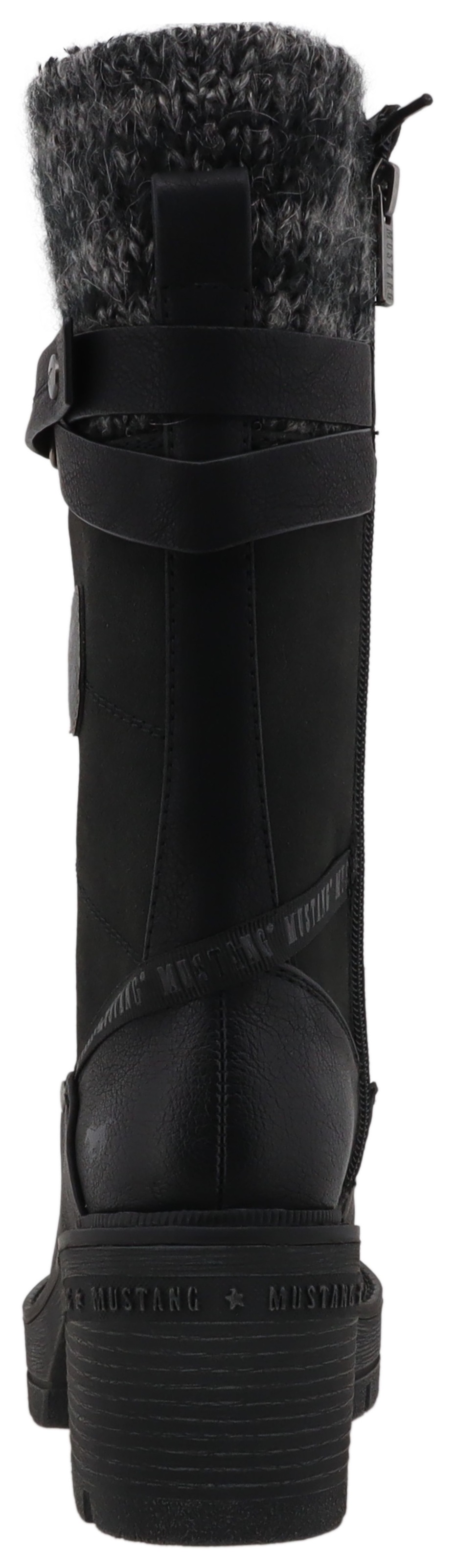 Mustang Shoes Winterstiefel "Madlin" Snowboots, Winterstiefel mit Textilkra günstig online kaufen