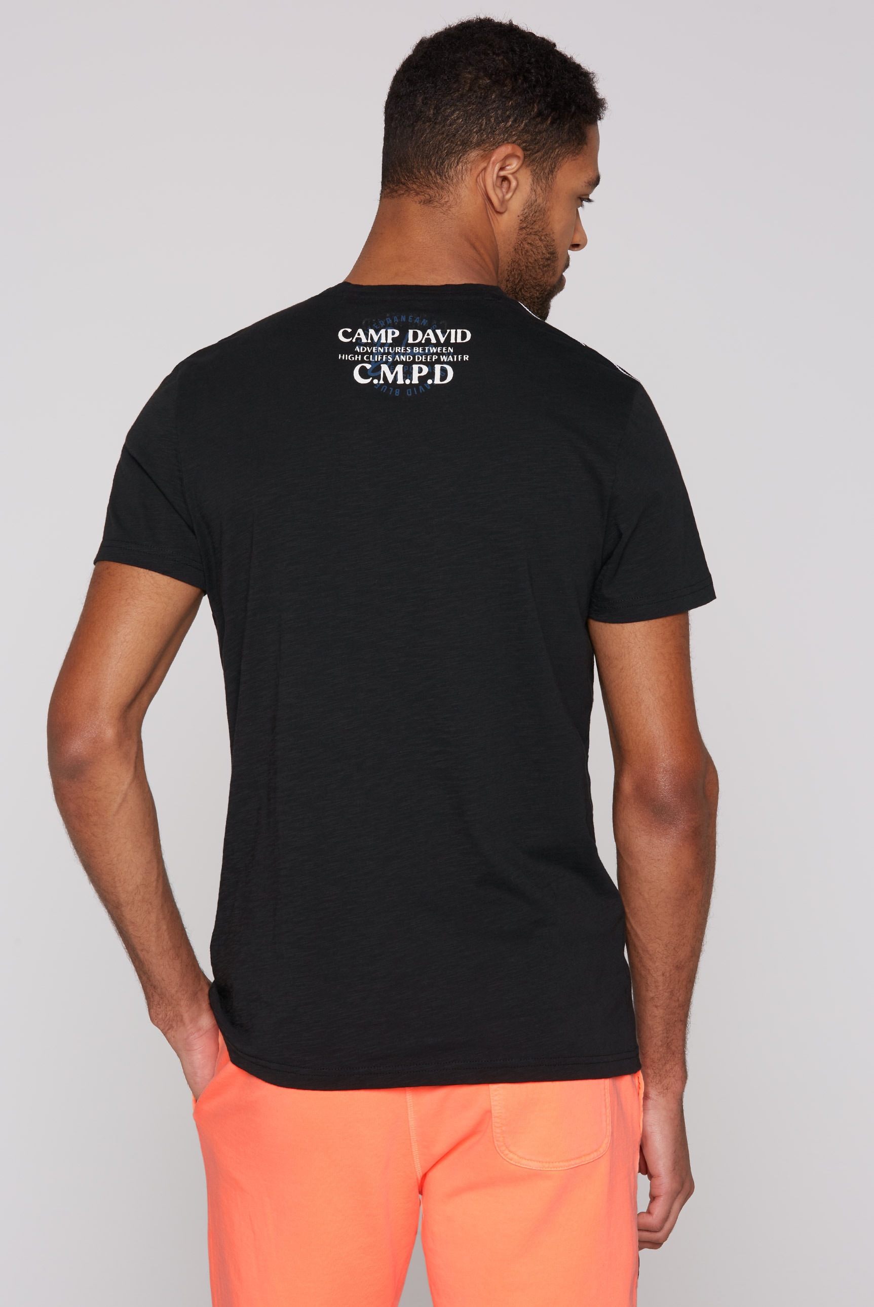 CAMP DAVID Rundhalsshirt, aus Baumwolle