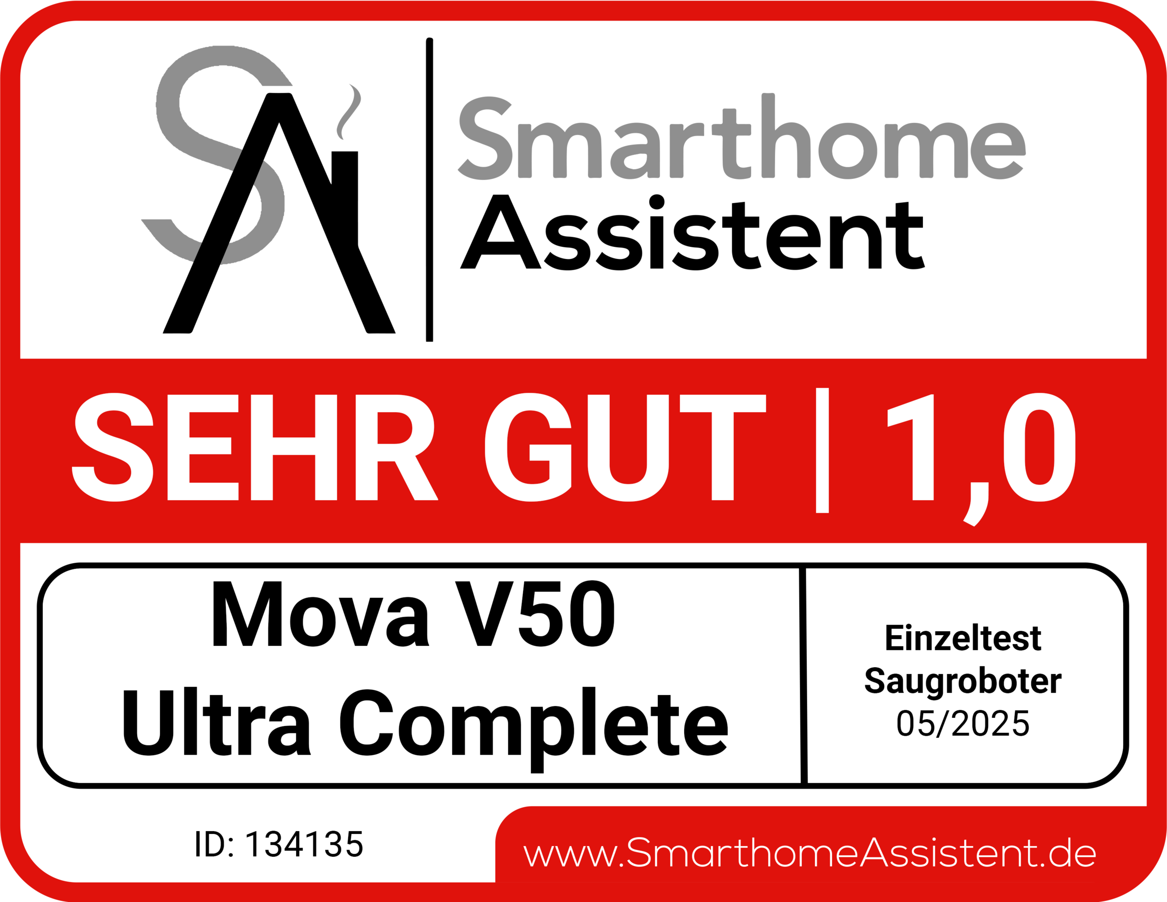 Mova Nass-Trocken-Saugroboter »MOVA V50 Ultra Complete, mit Wischfunktion«, 24.000Pa Saugkraft, Hindernisüberwindung, 50°C Wischwasser, 180m²