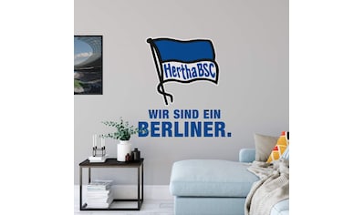 Wandtattoo »Hertha BSC Logo Schriftzug«, (1 St.)