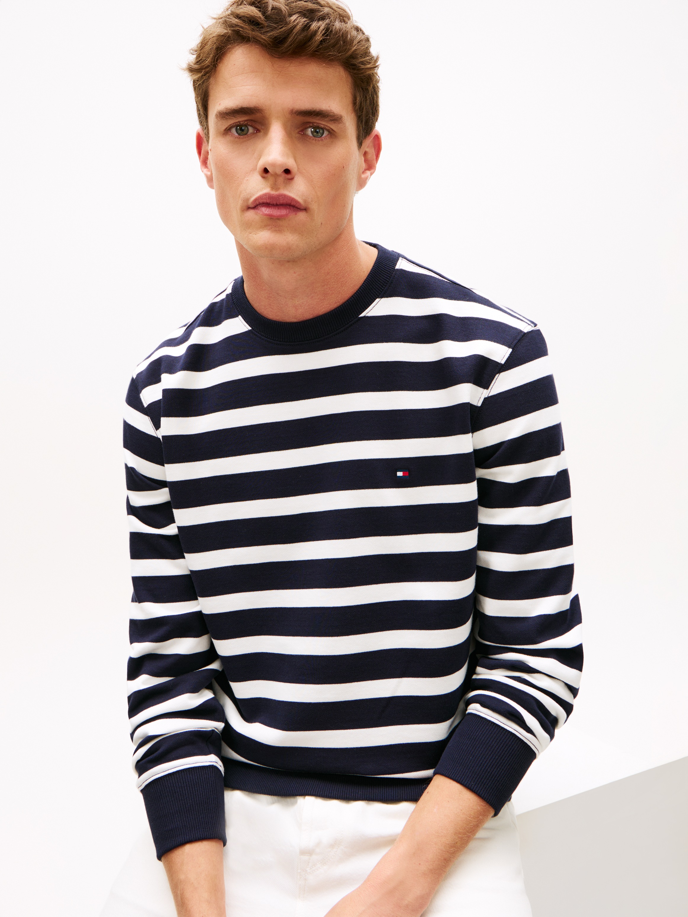 Tommy Hilfiger Sweatshirt "TERRY BLOCK", Regular fit mit Rundhalsausschnitt günstig online kaufen