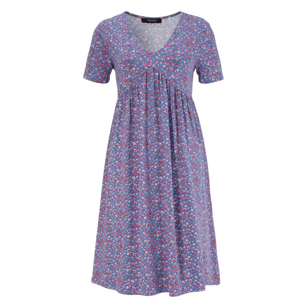 Aniston CASUAL Sommerkleid, im Millefleurs oder großflächigen Blumendruck - schick sind beide
