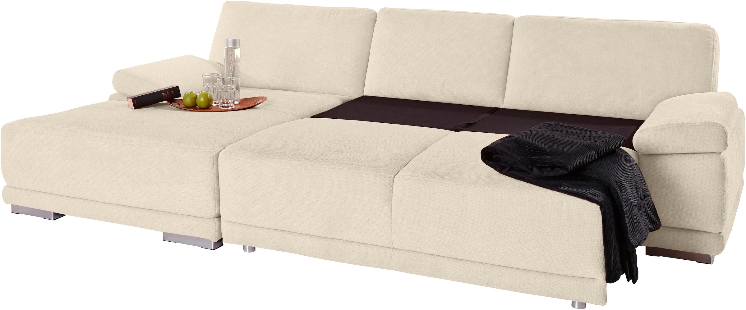 sit&more Ecksofa "Coria L-Form", mit XL-Recamiere, wahlweise mit Bettfunkti günstig online kaufen