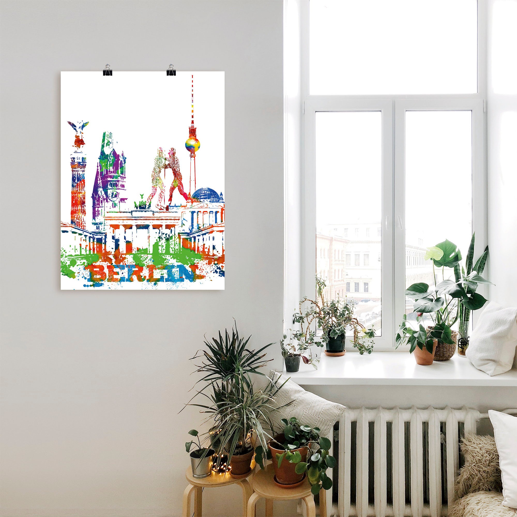 Artland Wandbild "Berlin Grafik", Berlin, (1 St.), als Alubild, Leinwandbil günstig online kaufen