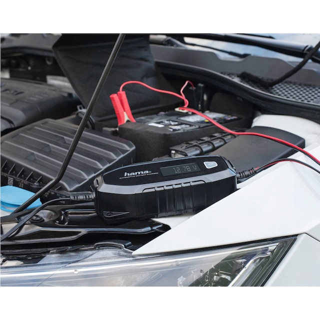 Hama Autobatterie-Ladegerät »Automatik-Batterie-Ladegerät«, 6V/12V/4A, für  Auto-/Boot-/Motorrad-Batterie