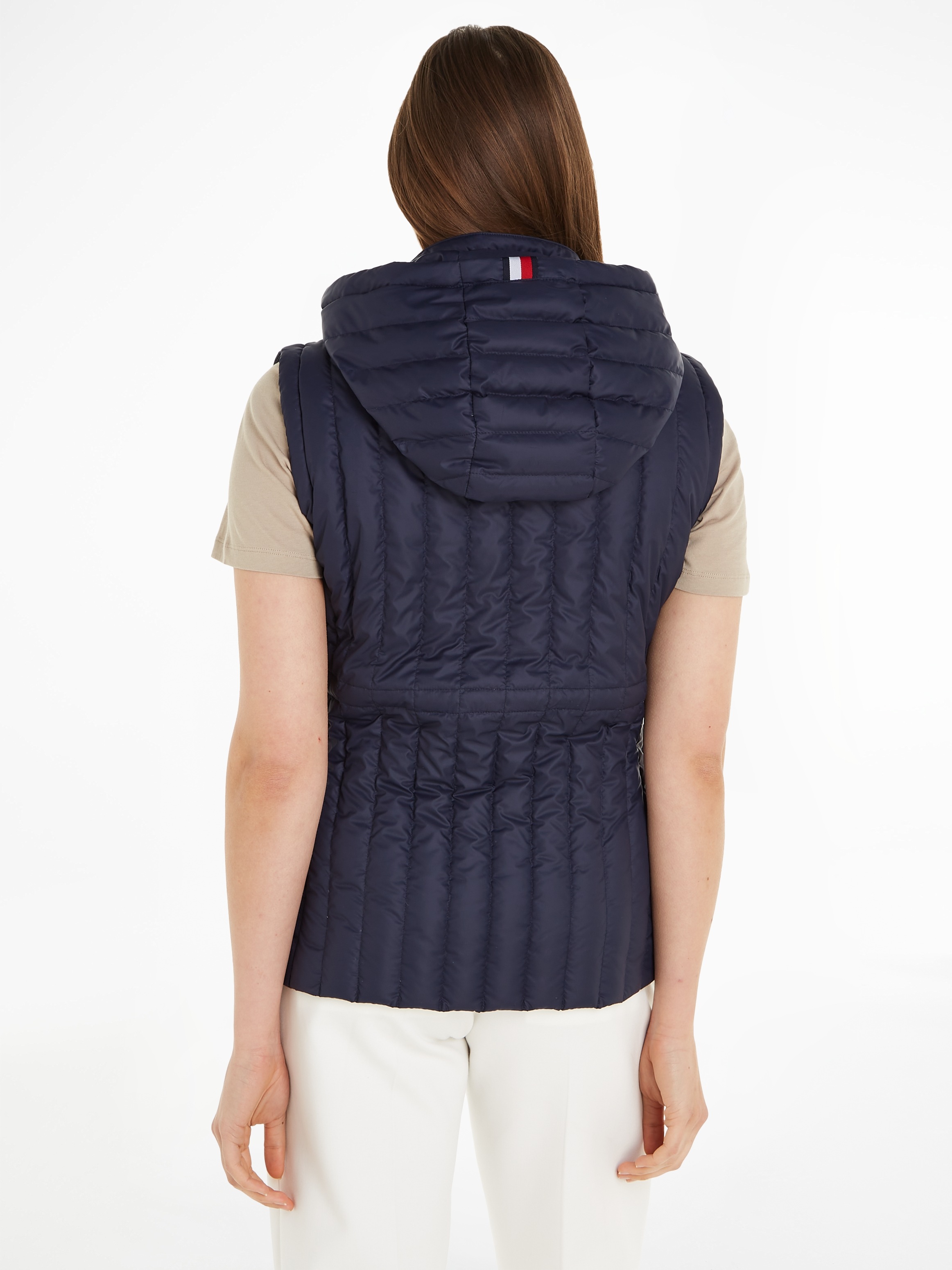 Tommy Hilfiger Daunenweste "FEMININE LW DOWN VEST", mit Logostickerei günstig online kaufen