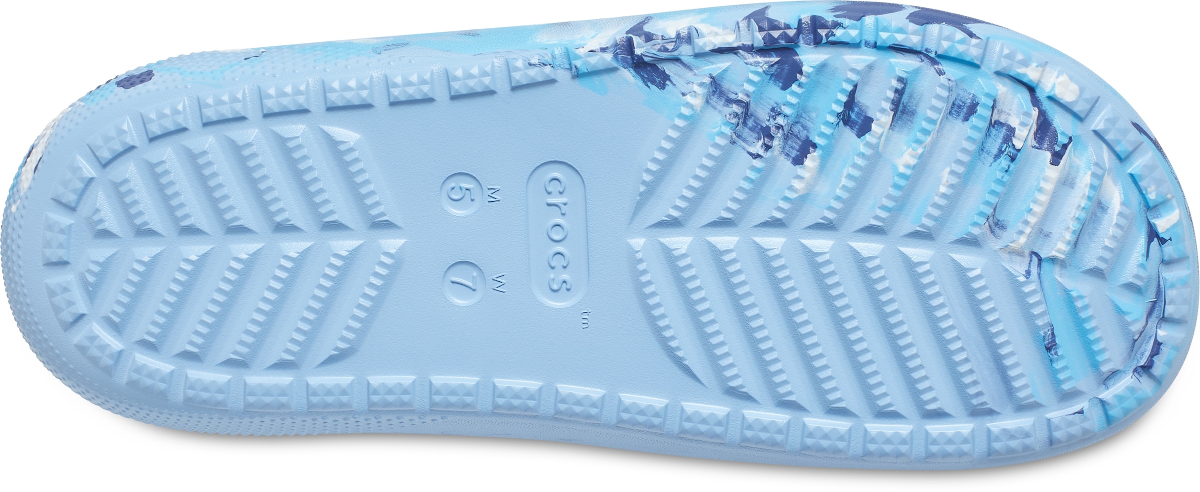 Crocs Pantolette »Classic Marbled Sandal«, mit Tieffußbett