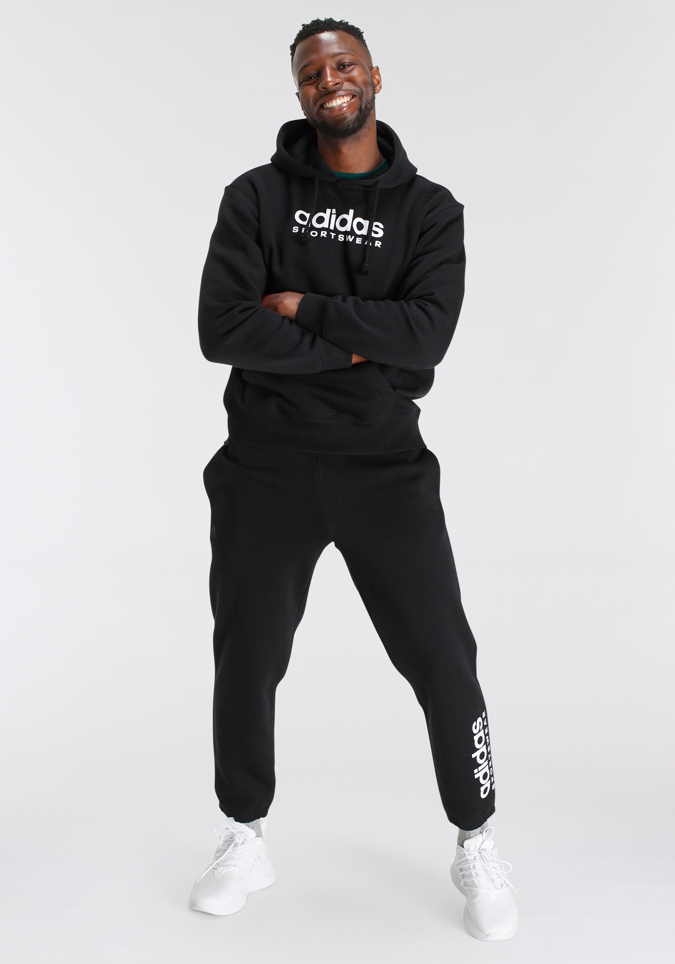 Black Friday »ALL adidas | GRAPHIC BAUR HOODIE« Sportswear SZN FLEECE Kapuzensweatshirt